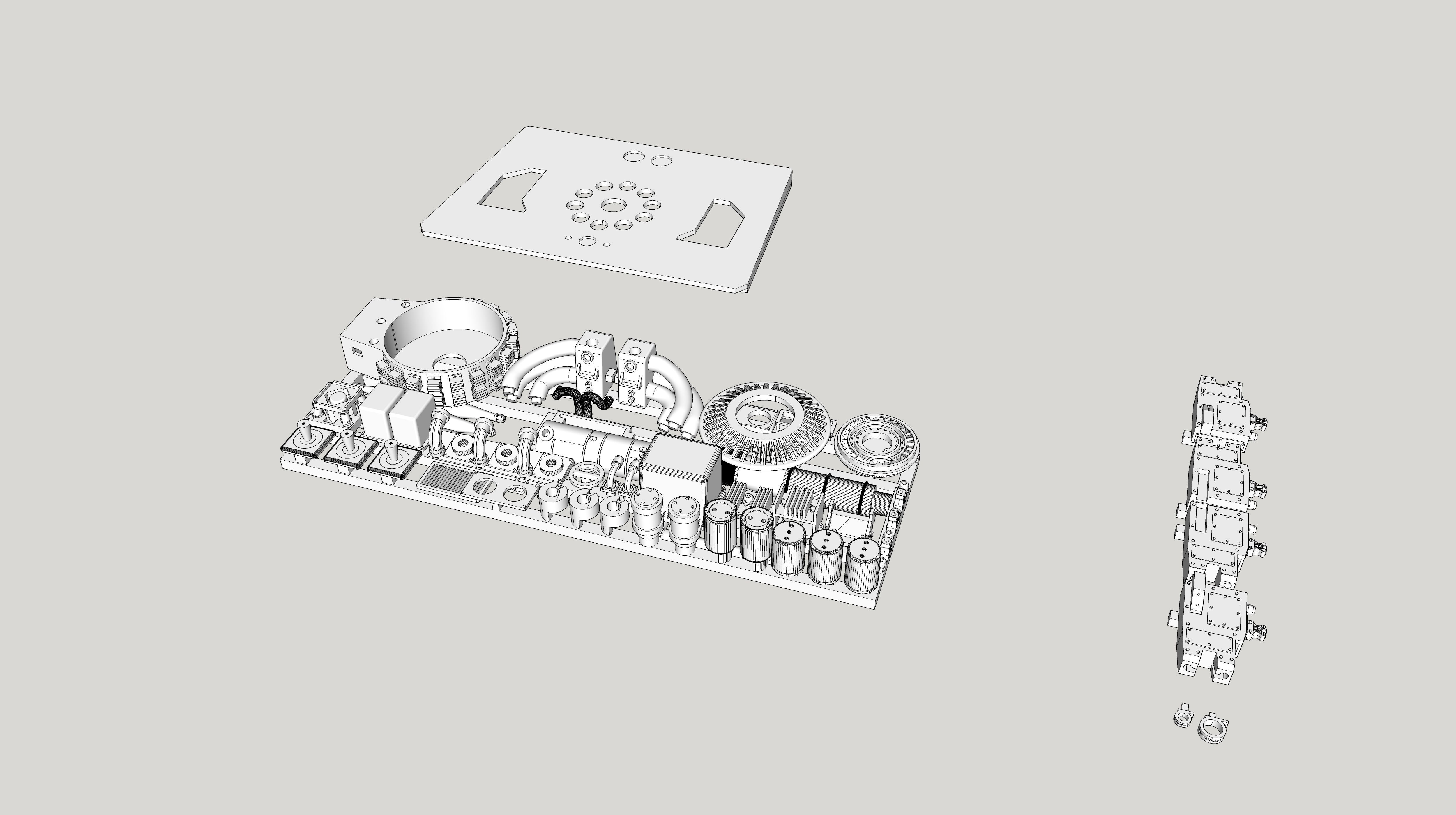 Back to the Future 1 DeLorean 1-18 Scale Super Detailing Parts 3D print model_3