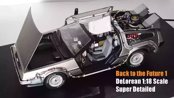 Back to the Future 1 DeLorean 1-18 Scale Super Detailing Parts 3D print model