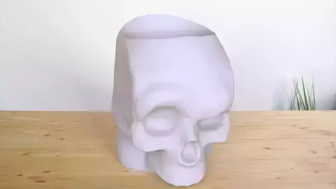 Skull plantpot 3Dprint ready