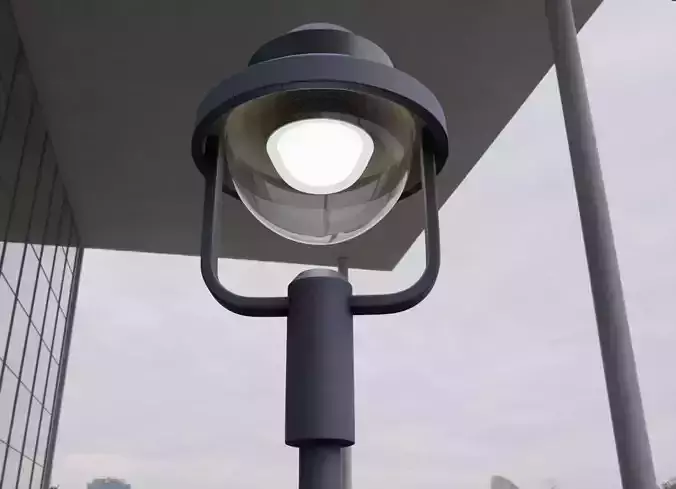 Street Light 5 - High-Poly Version