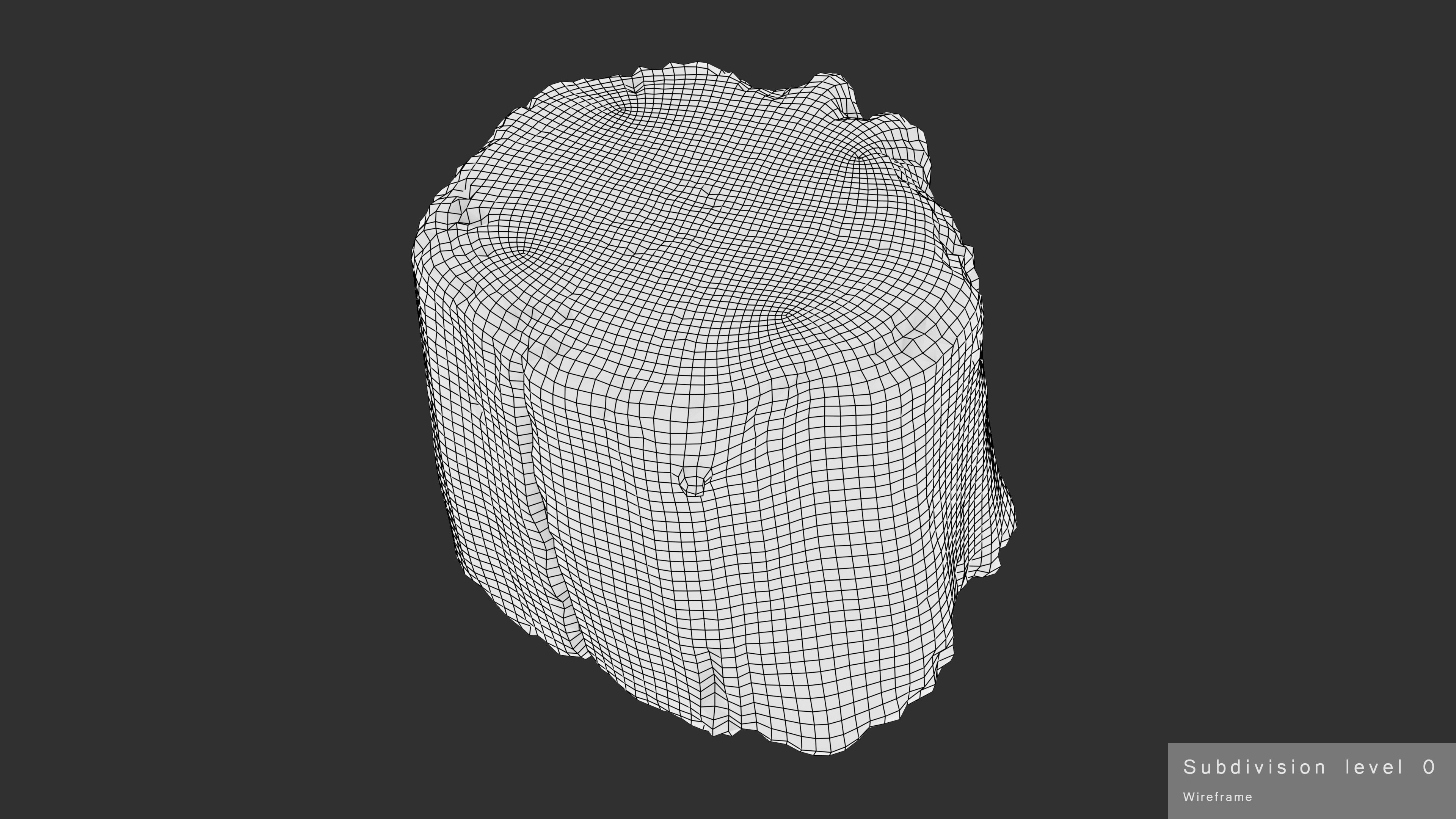 Log Round Big Low-poly 3D model_18