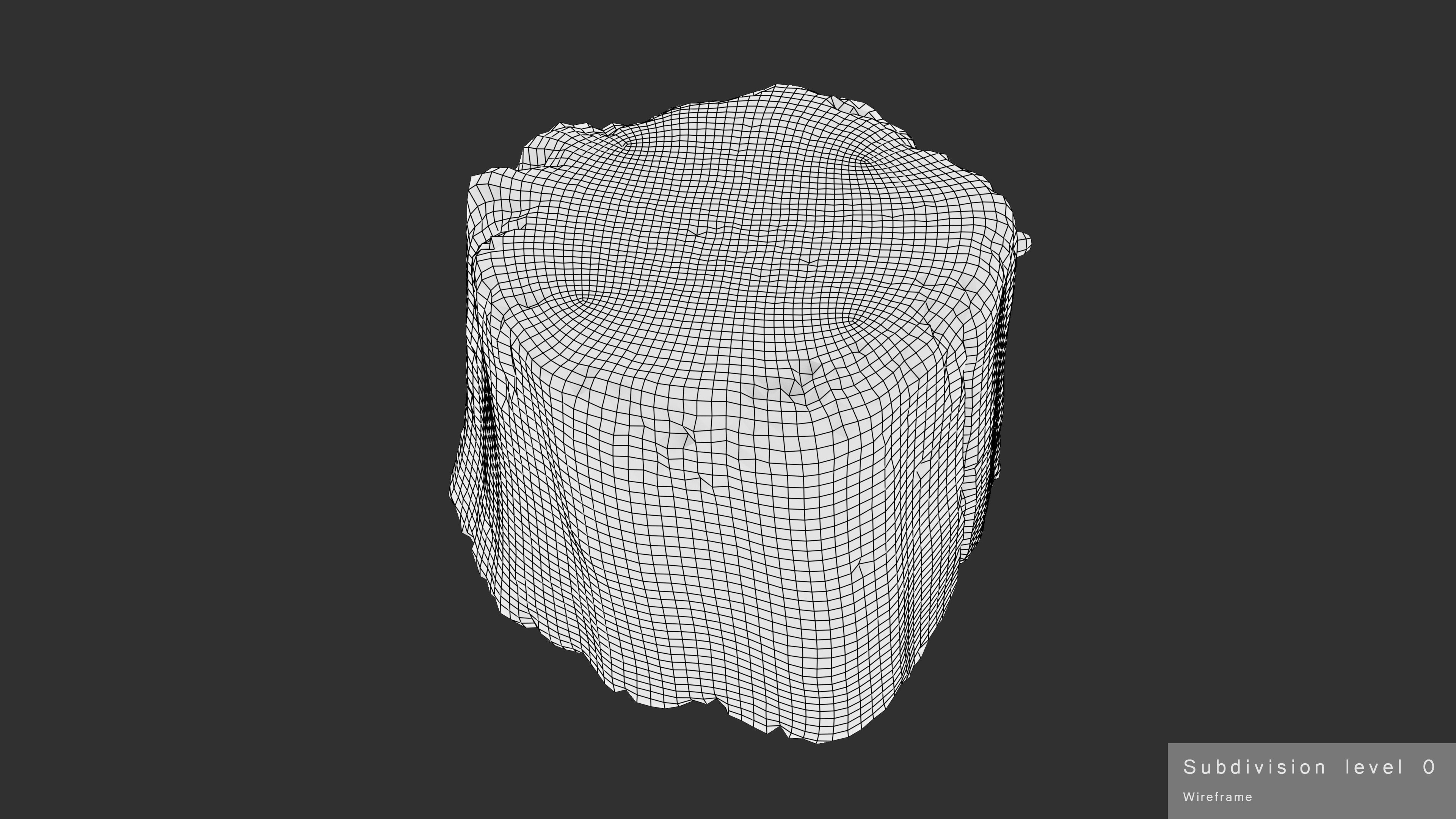 Log Round Big Low-poly 3D model_19