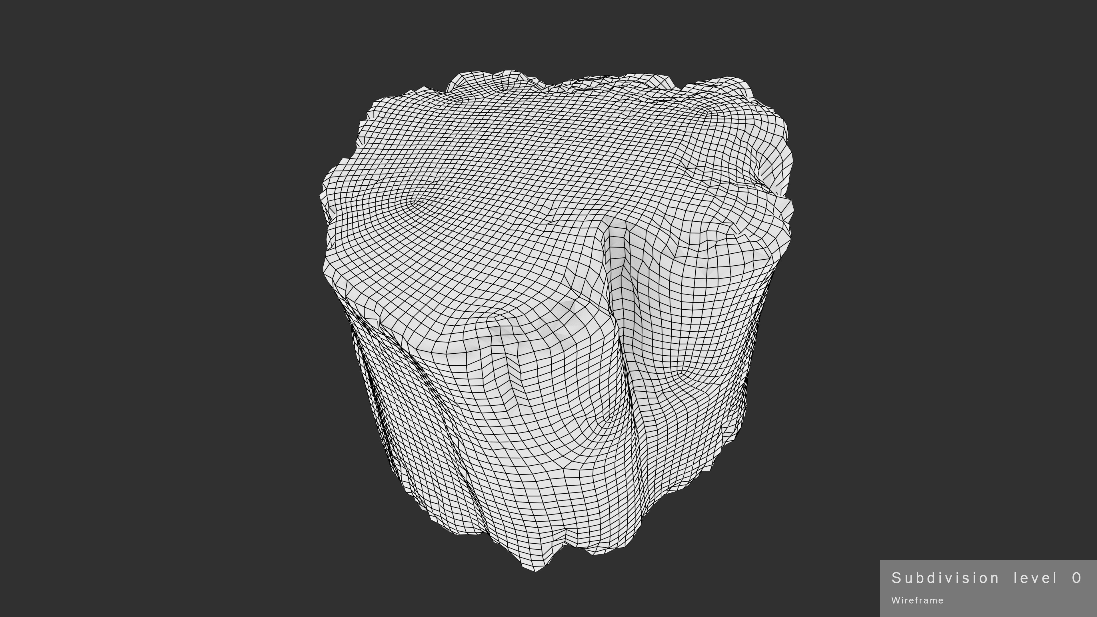 Log Round Big Low-poly 3D model_20