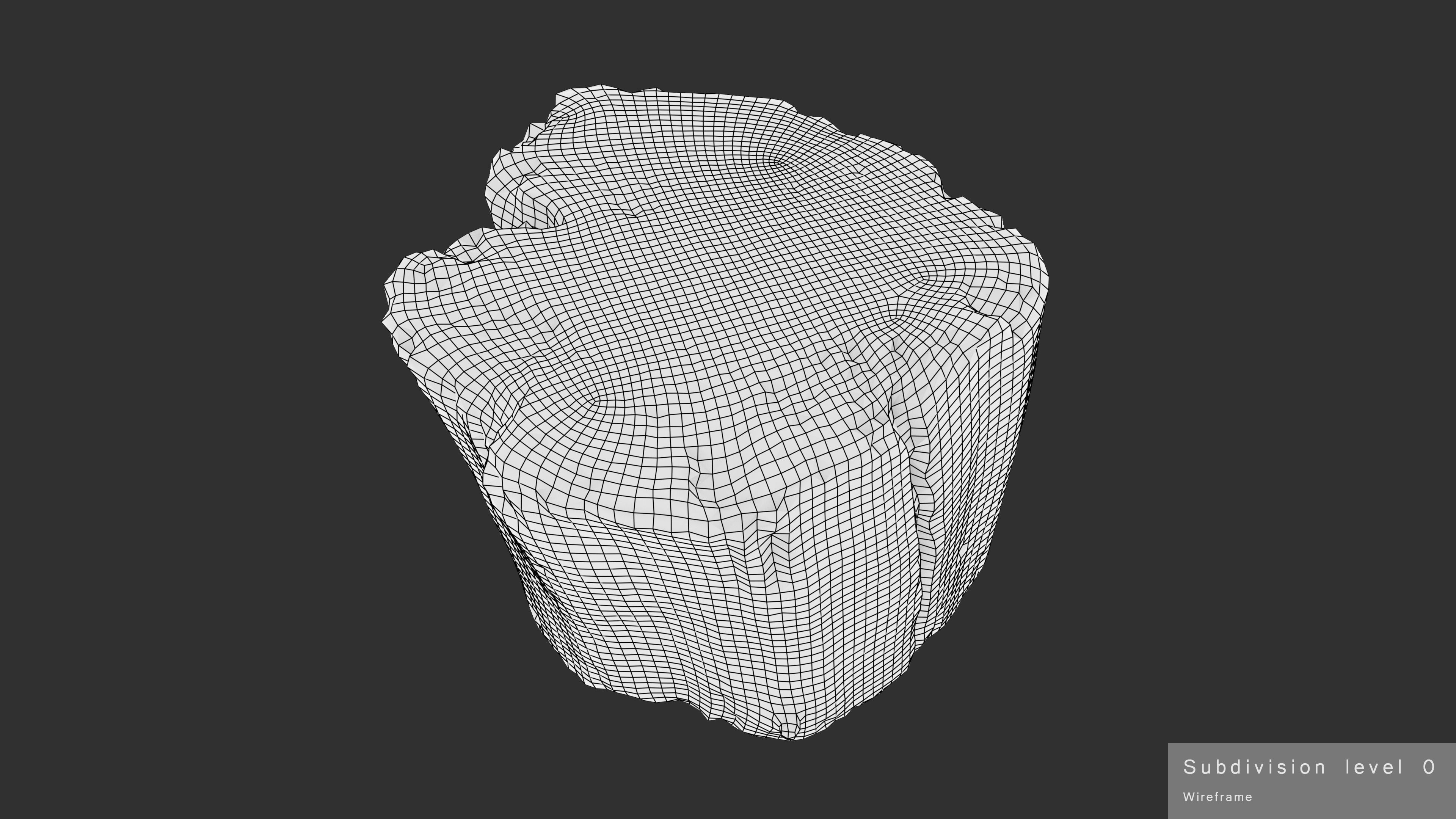 Log Round Big Low-poly 3D model_21