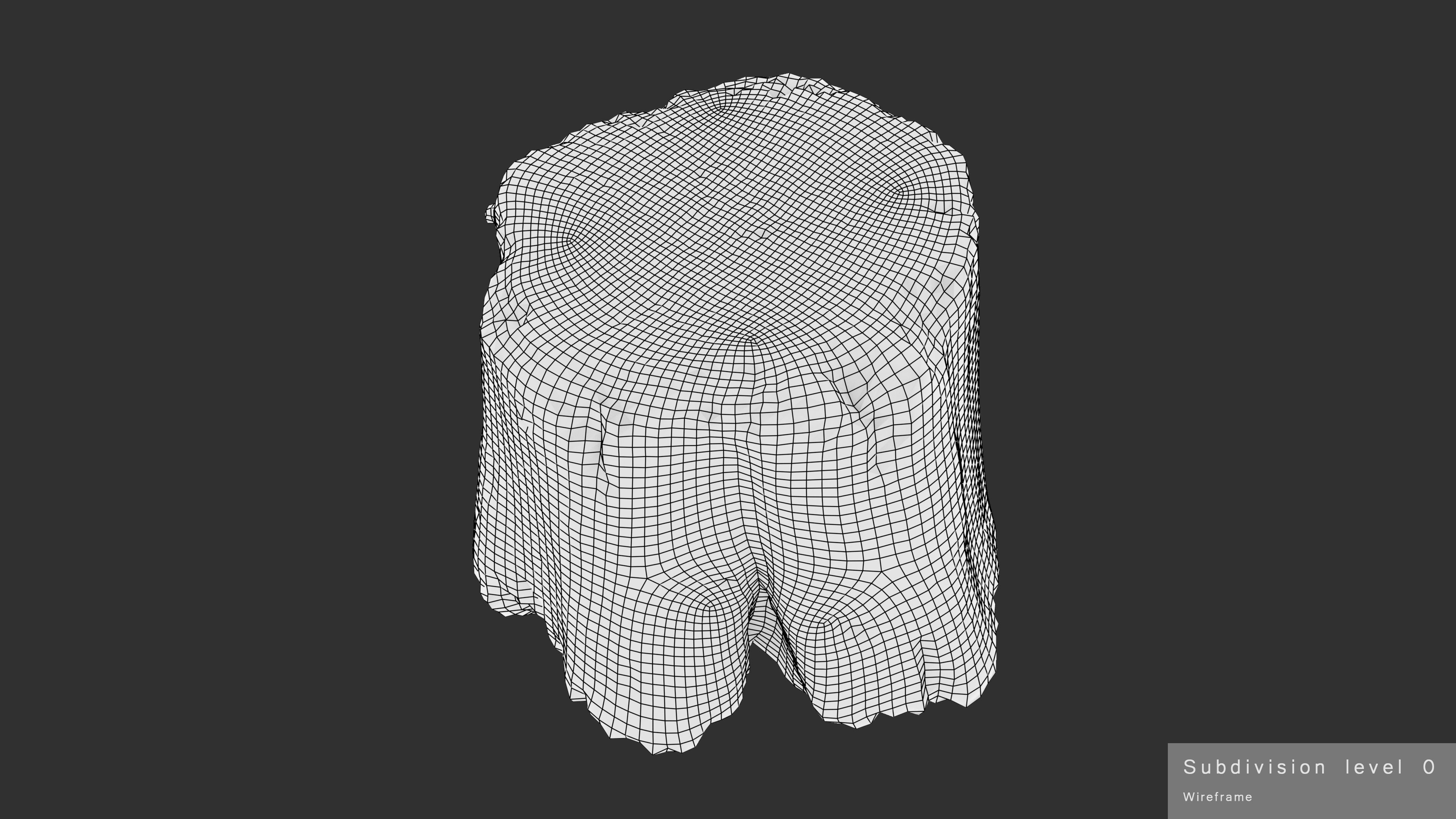 Log Round Big Low-poly 3D model_17