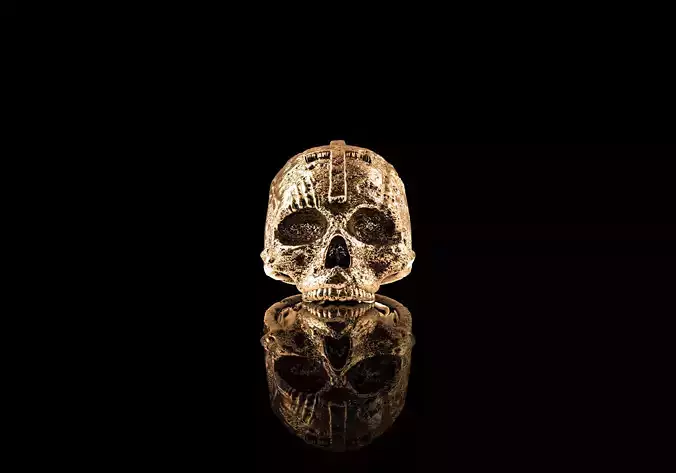 Human skull ring 