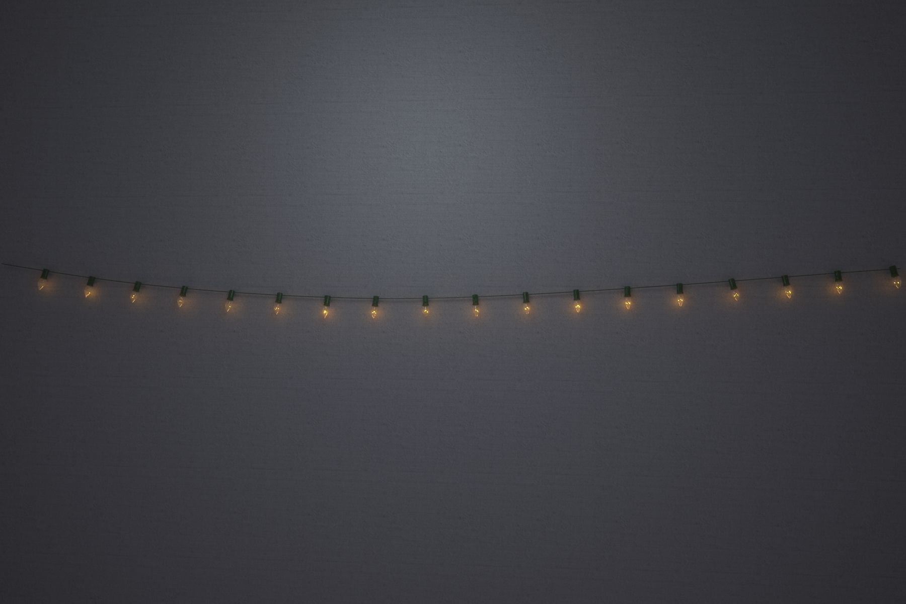 String Christmas Lights V7 3D model_10