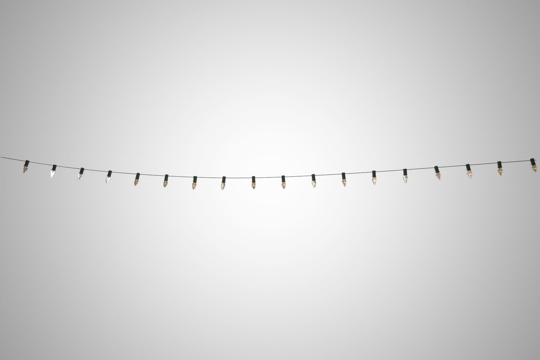 String Christmas Lights V7 3D model_11