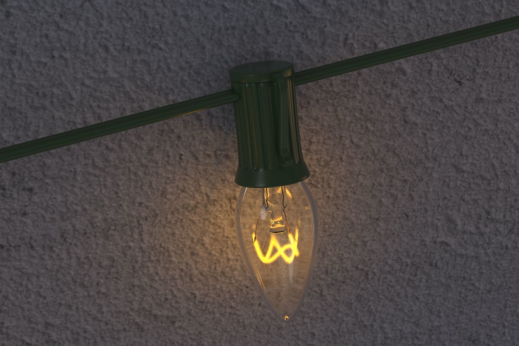 String Christmas Lights V7 3D model_8