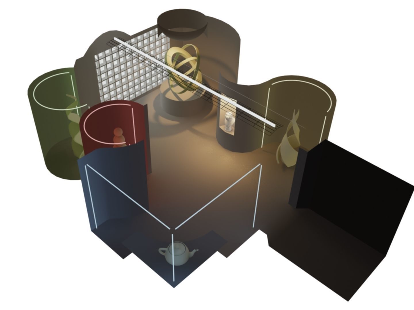 interior room 3D model_8