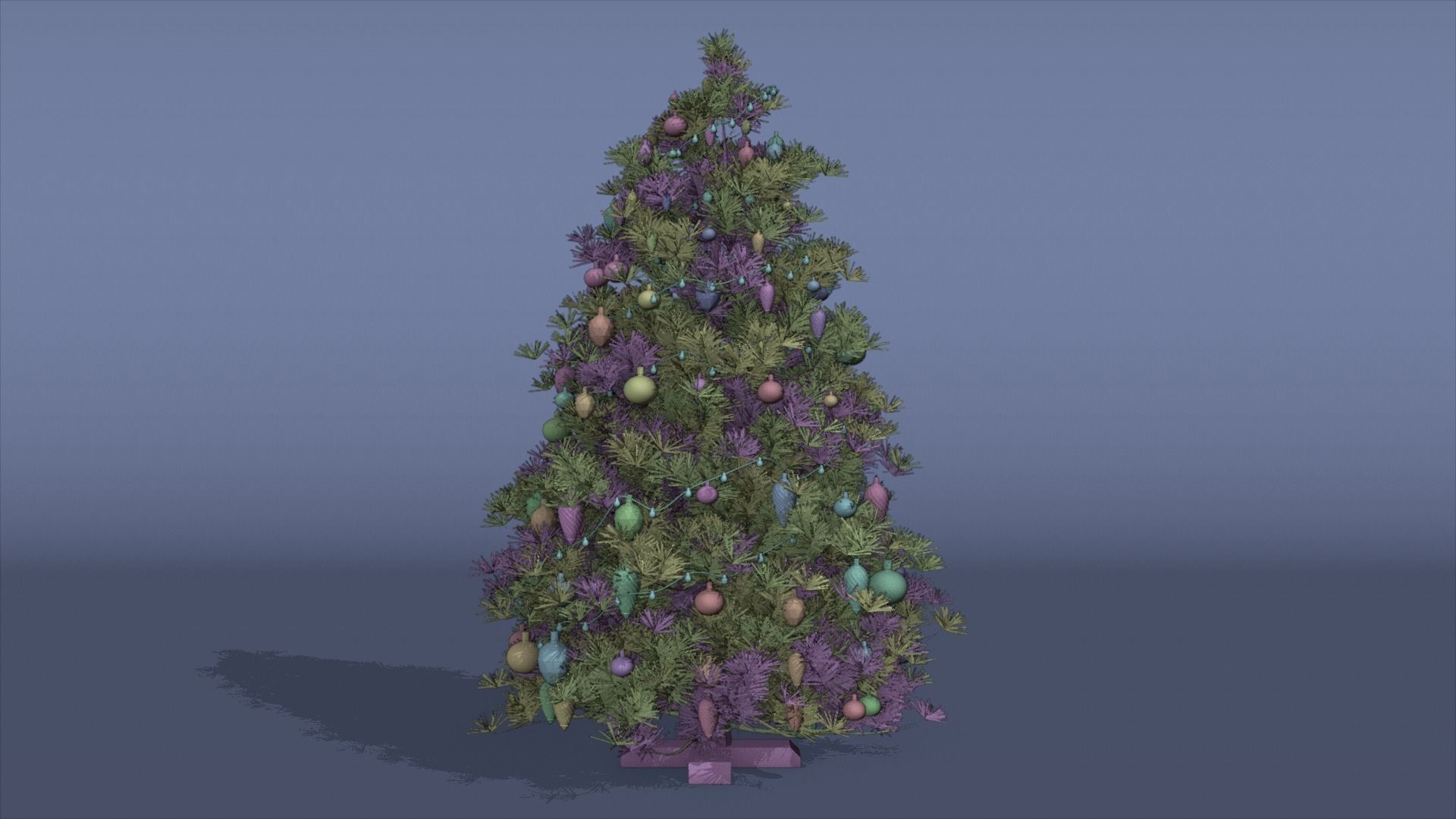 Christmas tree 3D model_2