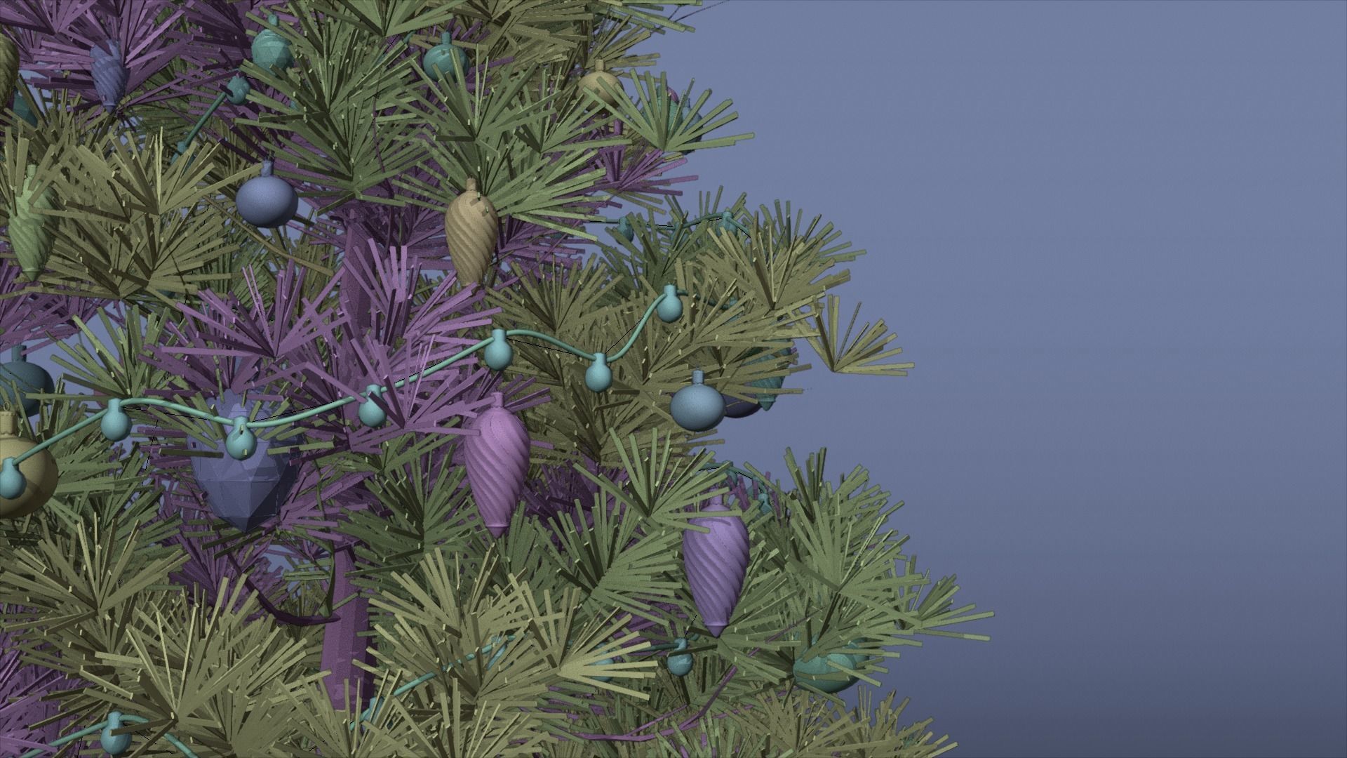 Christmas tree 3D model_4