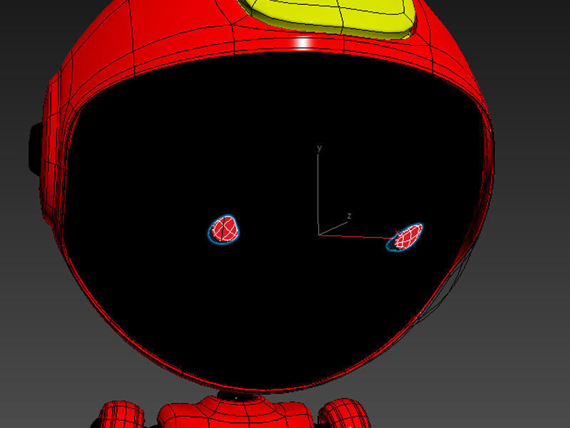 Robot rigged with 3Ds max Biped Low-poly 3D model_19