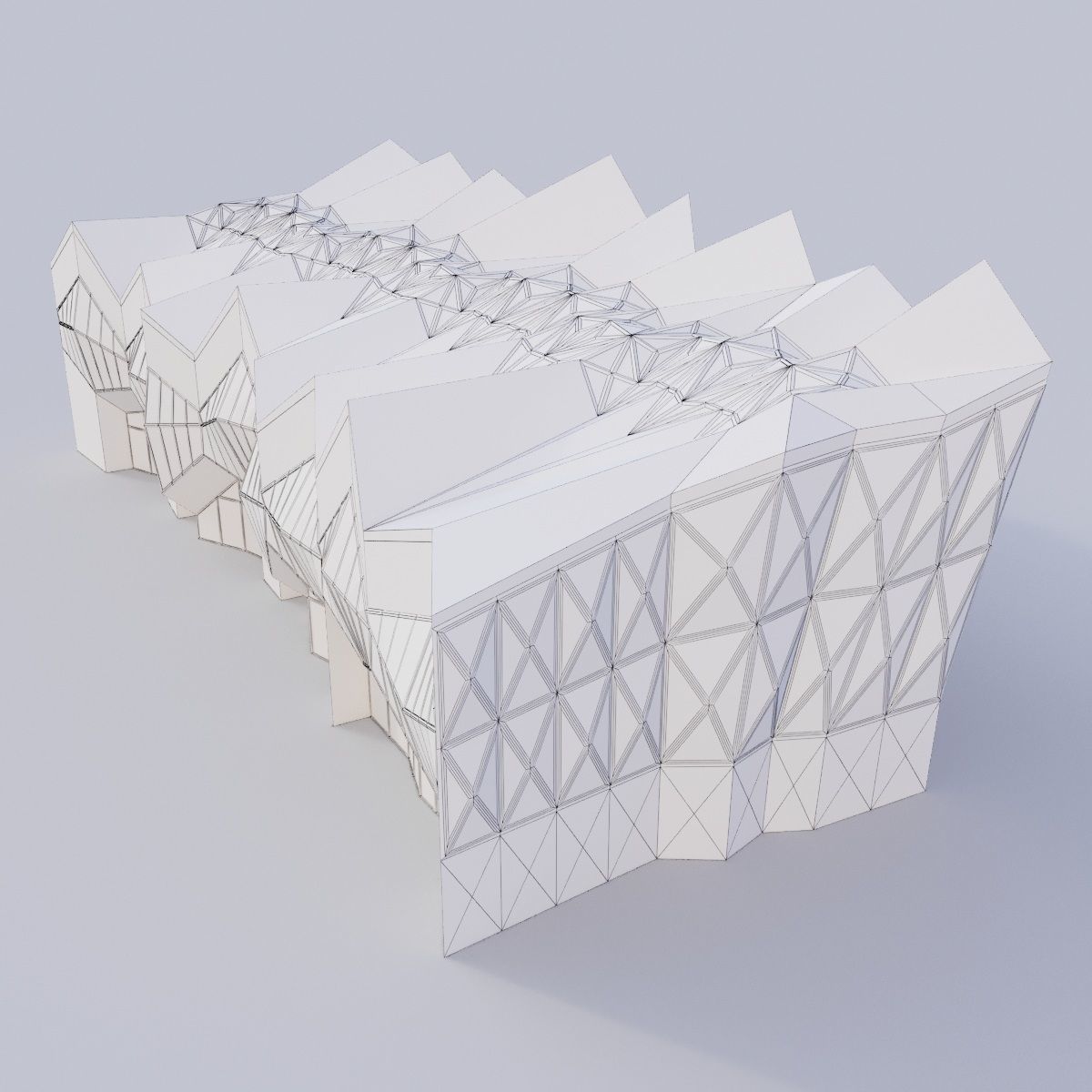 Futuristic building 11 3D model_5