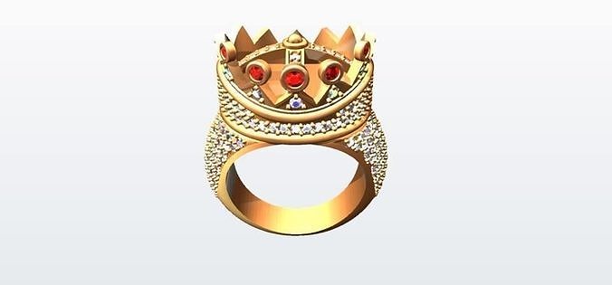 Tupac designed ring 3D print model