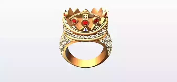 Tupac designed ring 3D print model