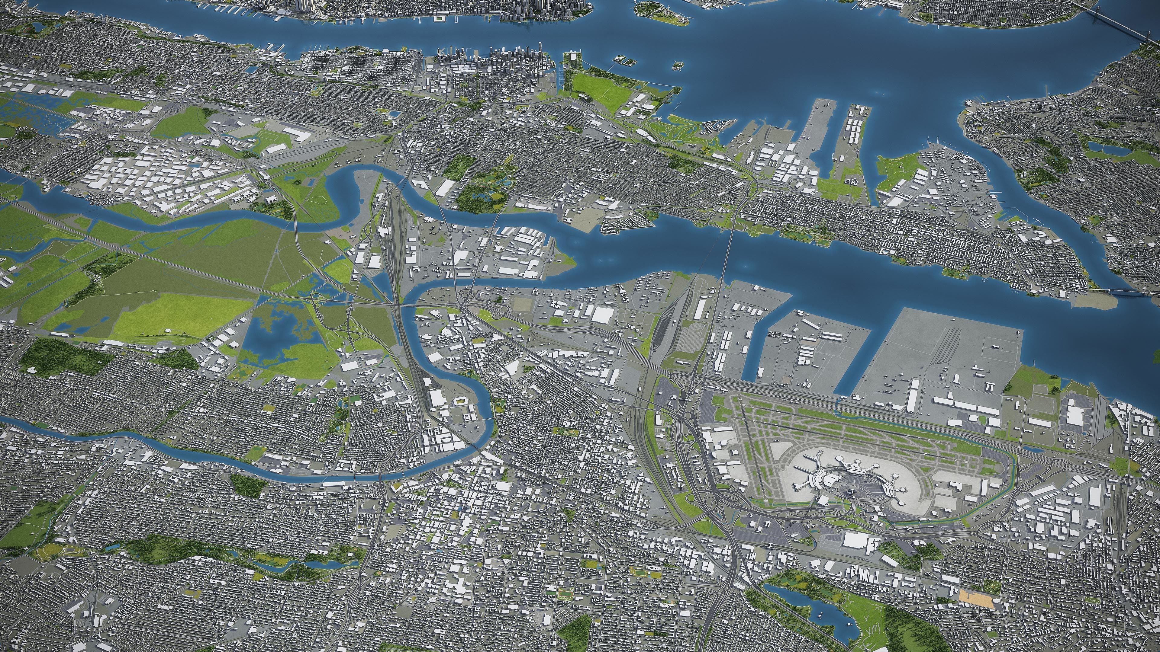 Newark Low-poly 3D model_16