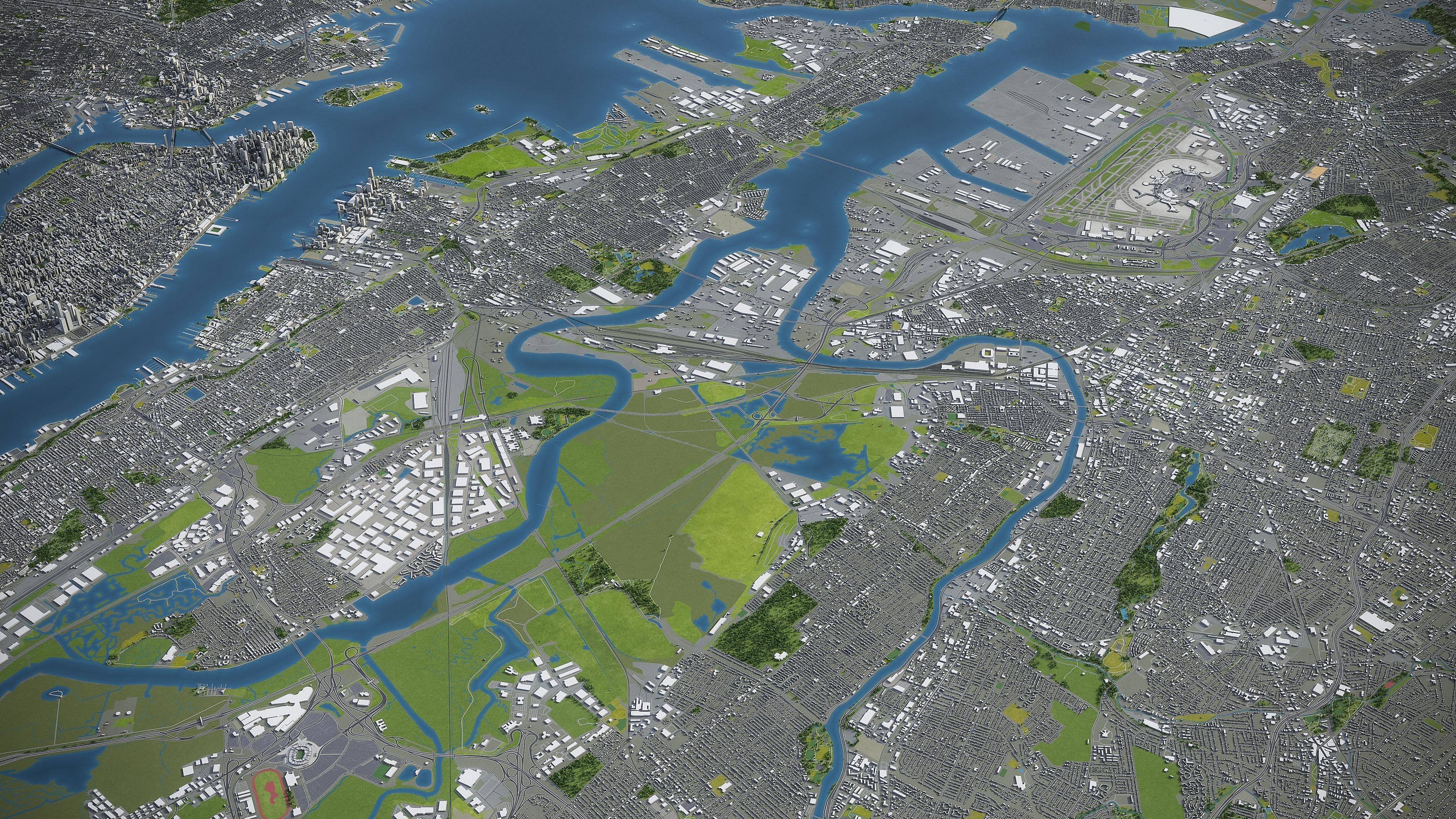 Newark Low-poly 3D model_17