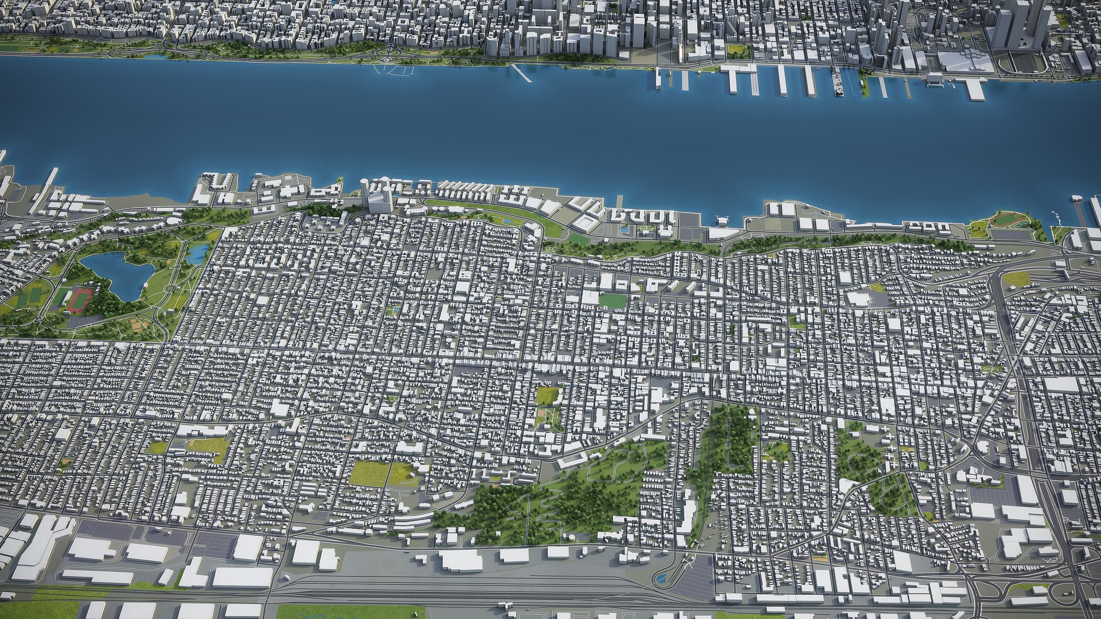 Newark Low-poly 3D model_8