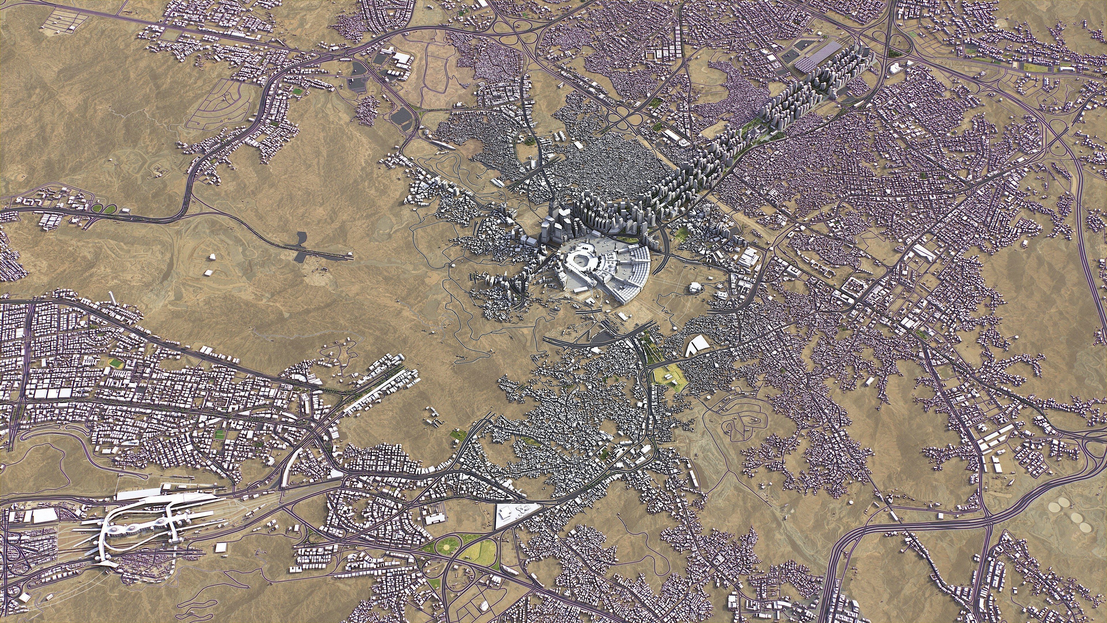 Mecca - 3D City Model Low-poly 3D model_5
