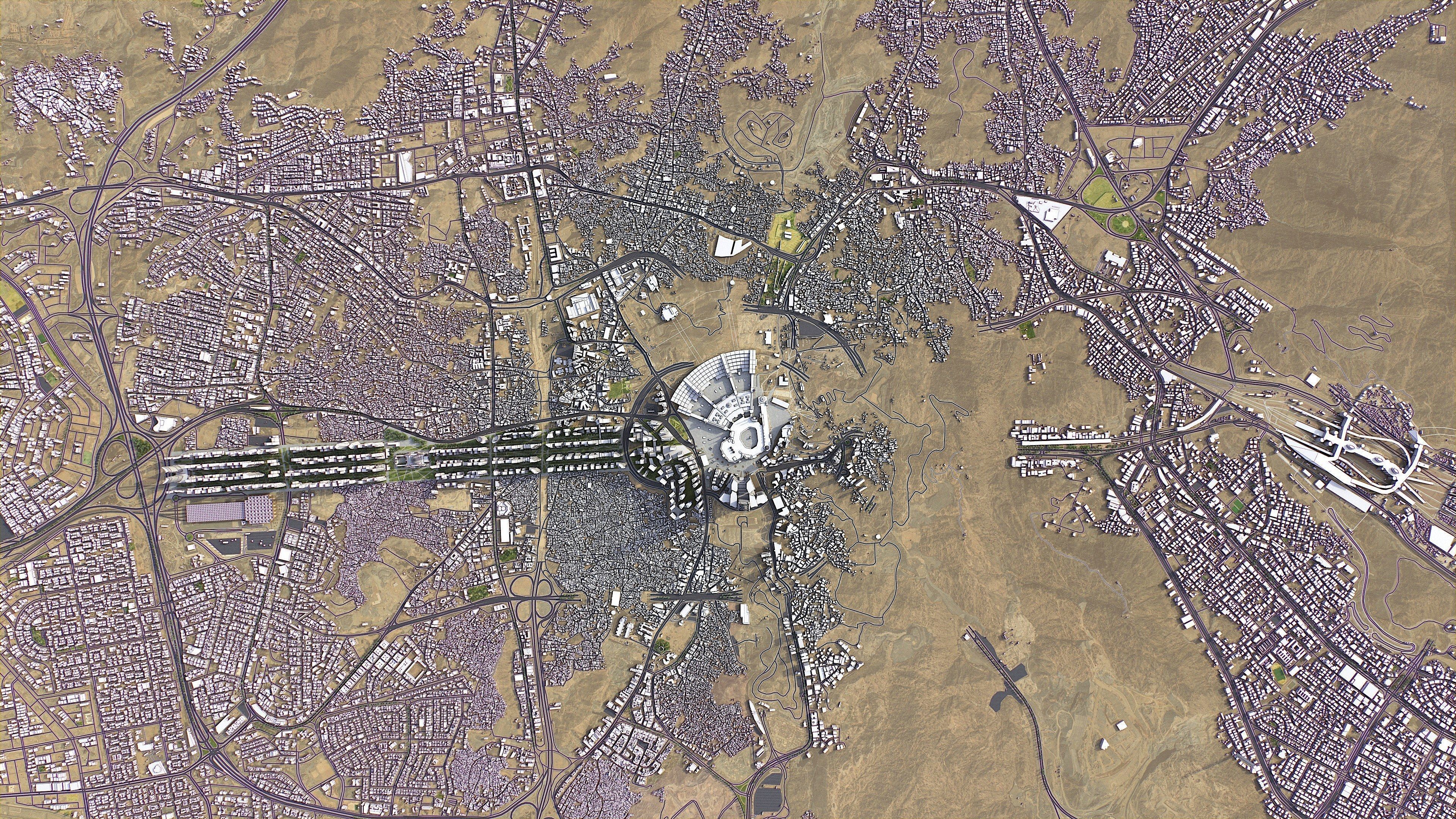 Mecca - 3D City Model Low-poly 3D model_1