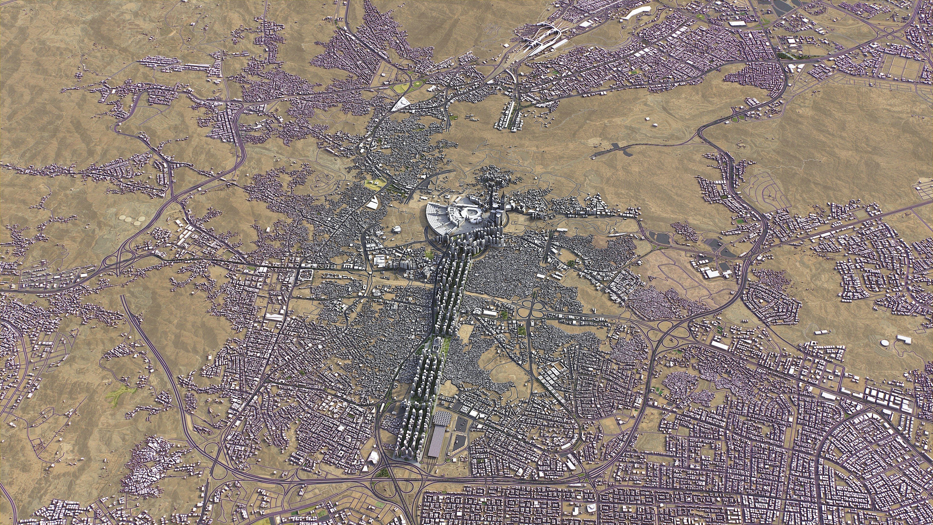 Mecca - 3D City Model Low-poly 3D model_4