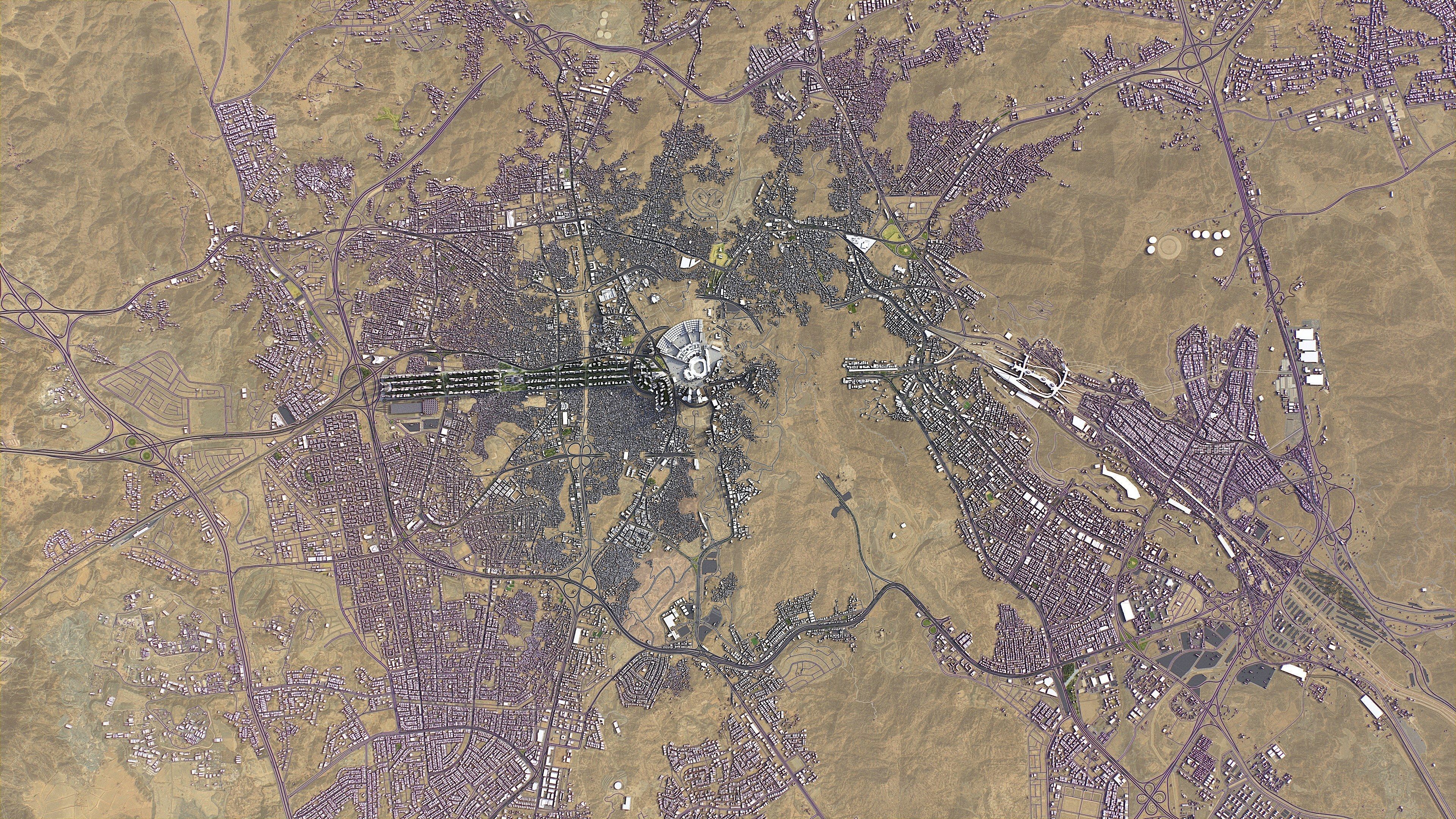 Mecca - 3D City Model Low-poly 3D model_2