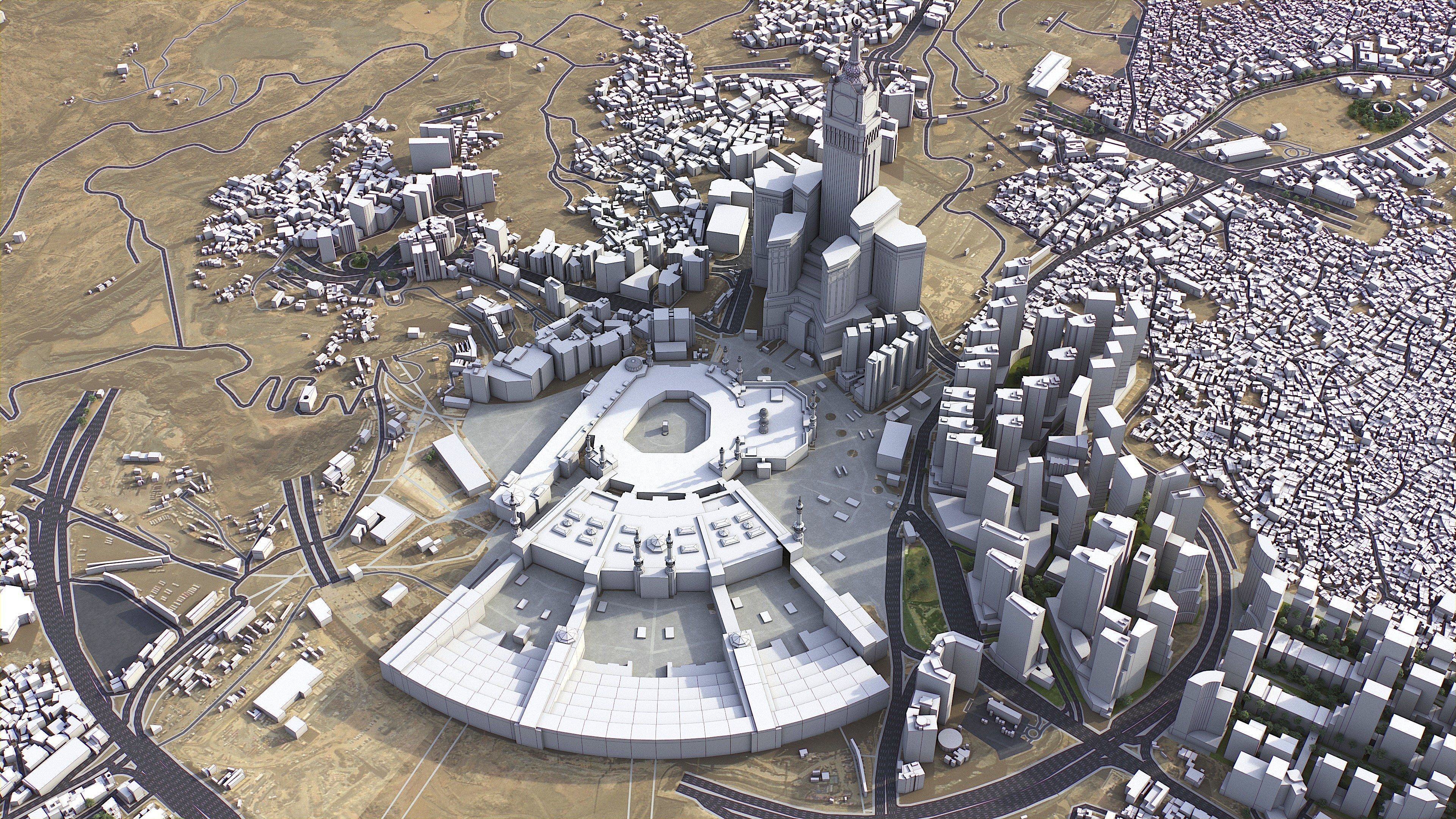 Mecca - 3D City Model Low-poly 3D model_12