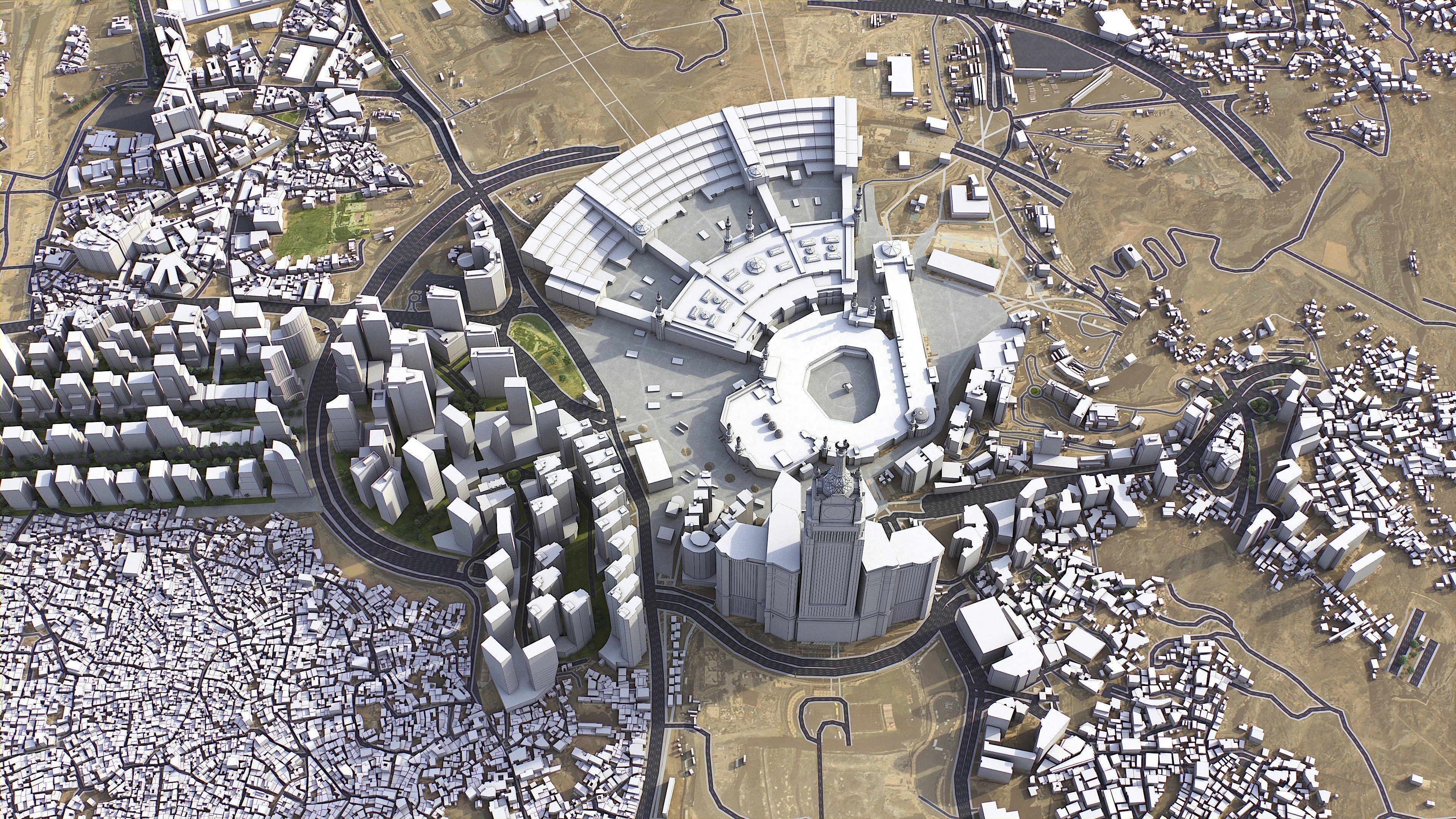 Mecca - 3D City Model Low-poly 3D model_8