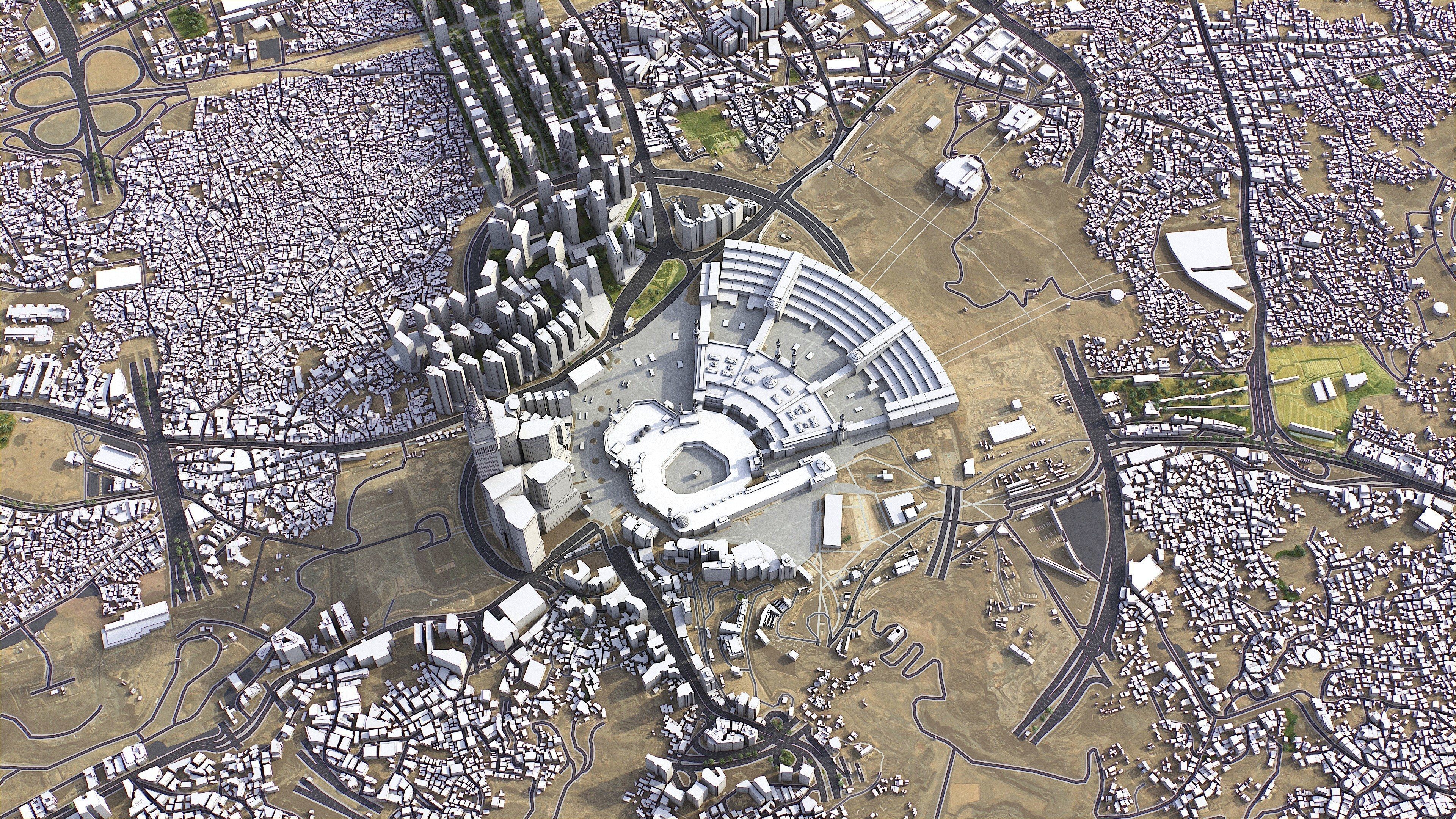 Mecca - 3D City Model Low-poly 3D model_11