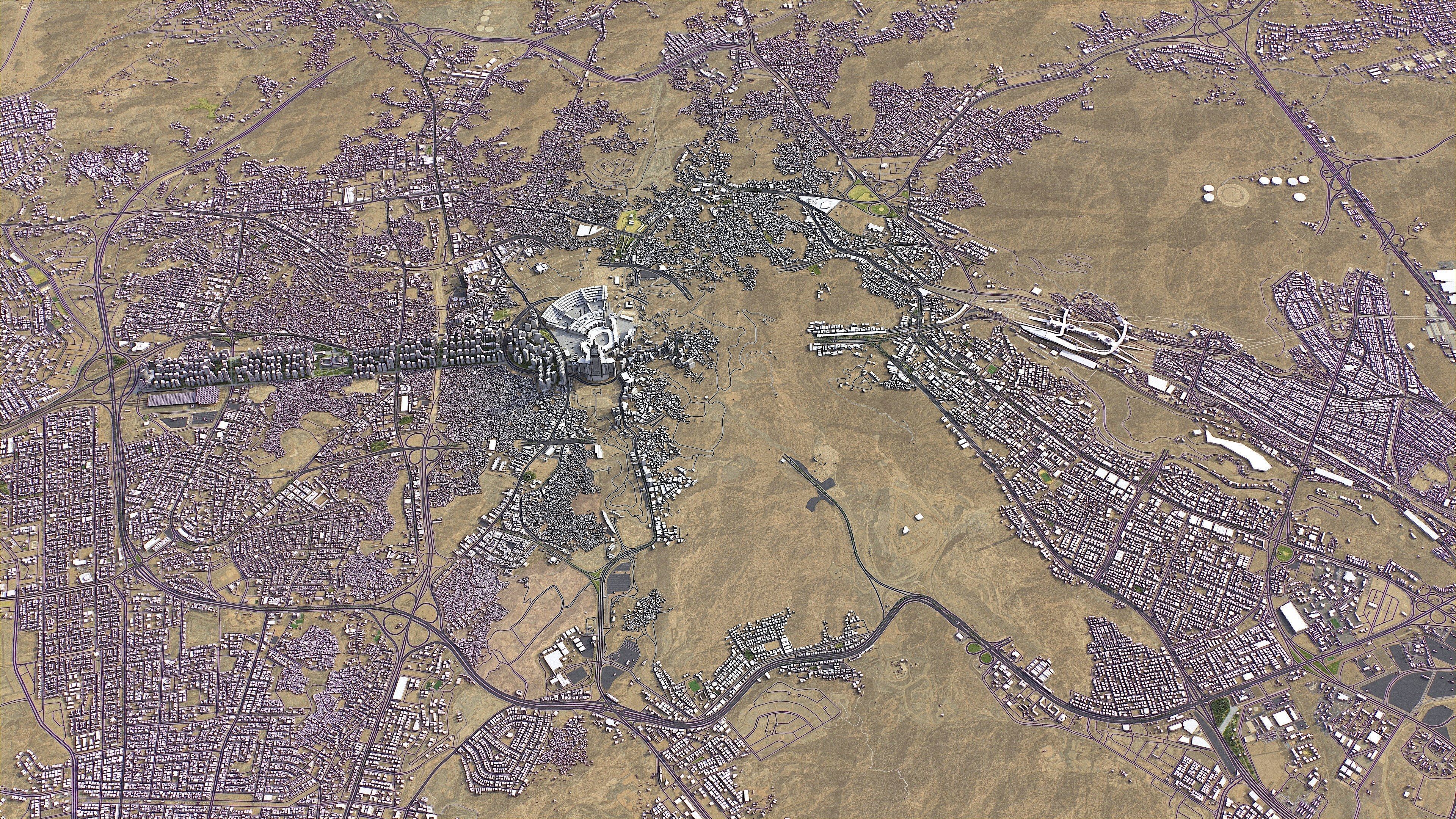 Mecca - 3D City Model Low-poly 3D model_7