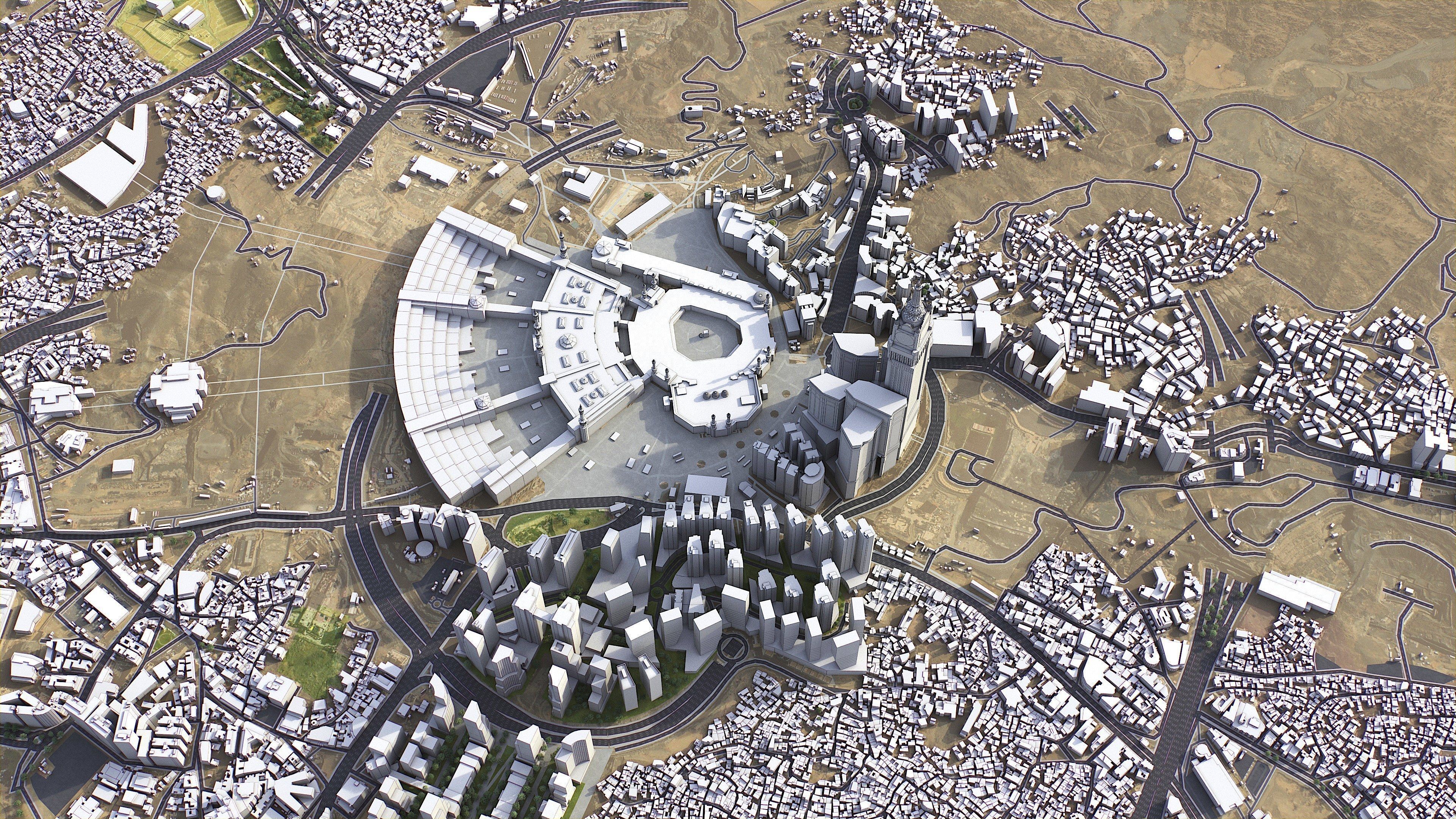 Mecca - 3D City Model Low-poly 3D model_9