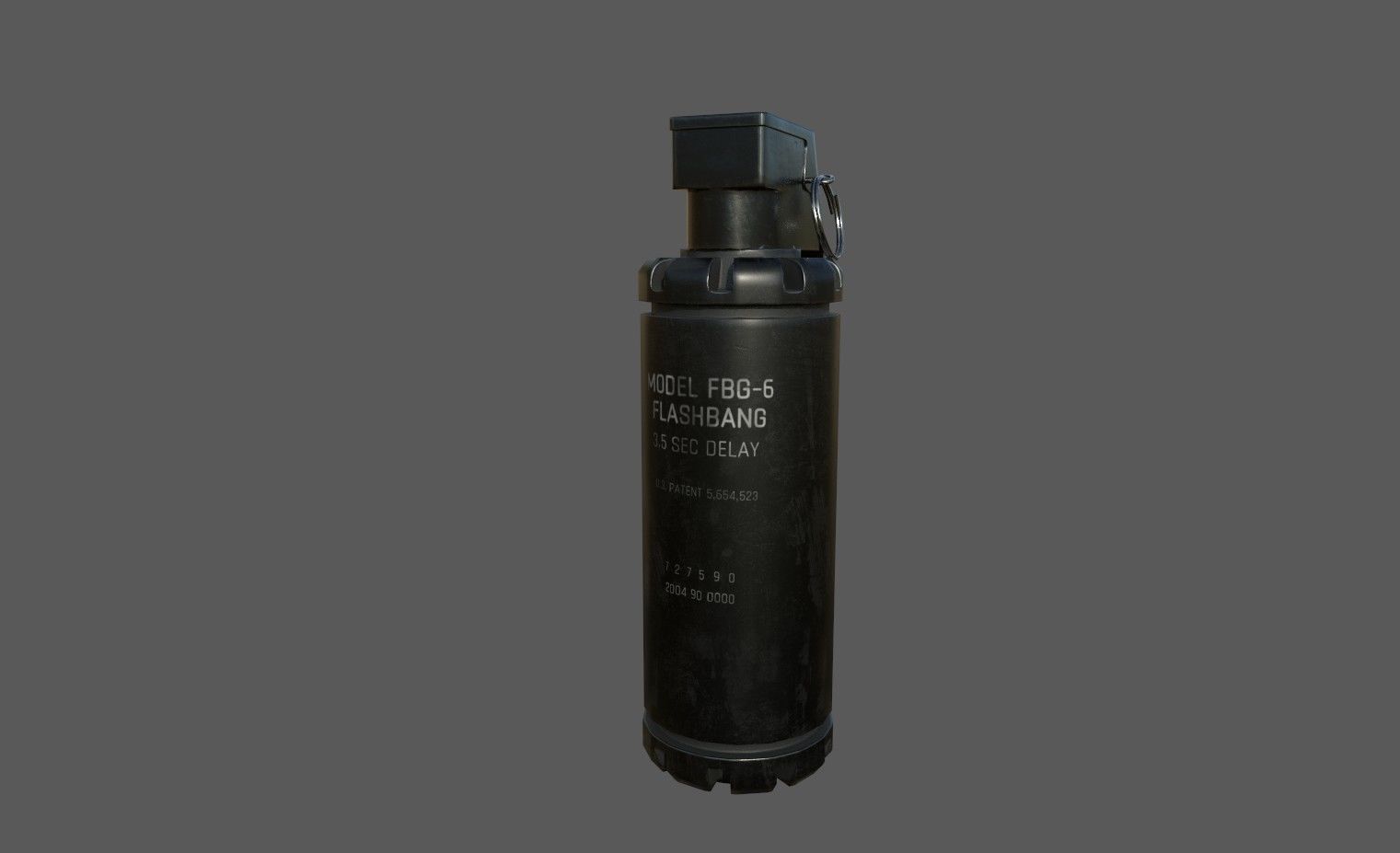 Grenade Pack Low-poly 3D model_1