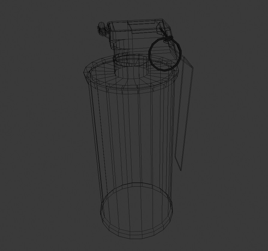 Grenade Pack Low-poly 3D model_9