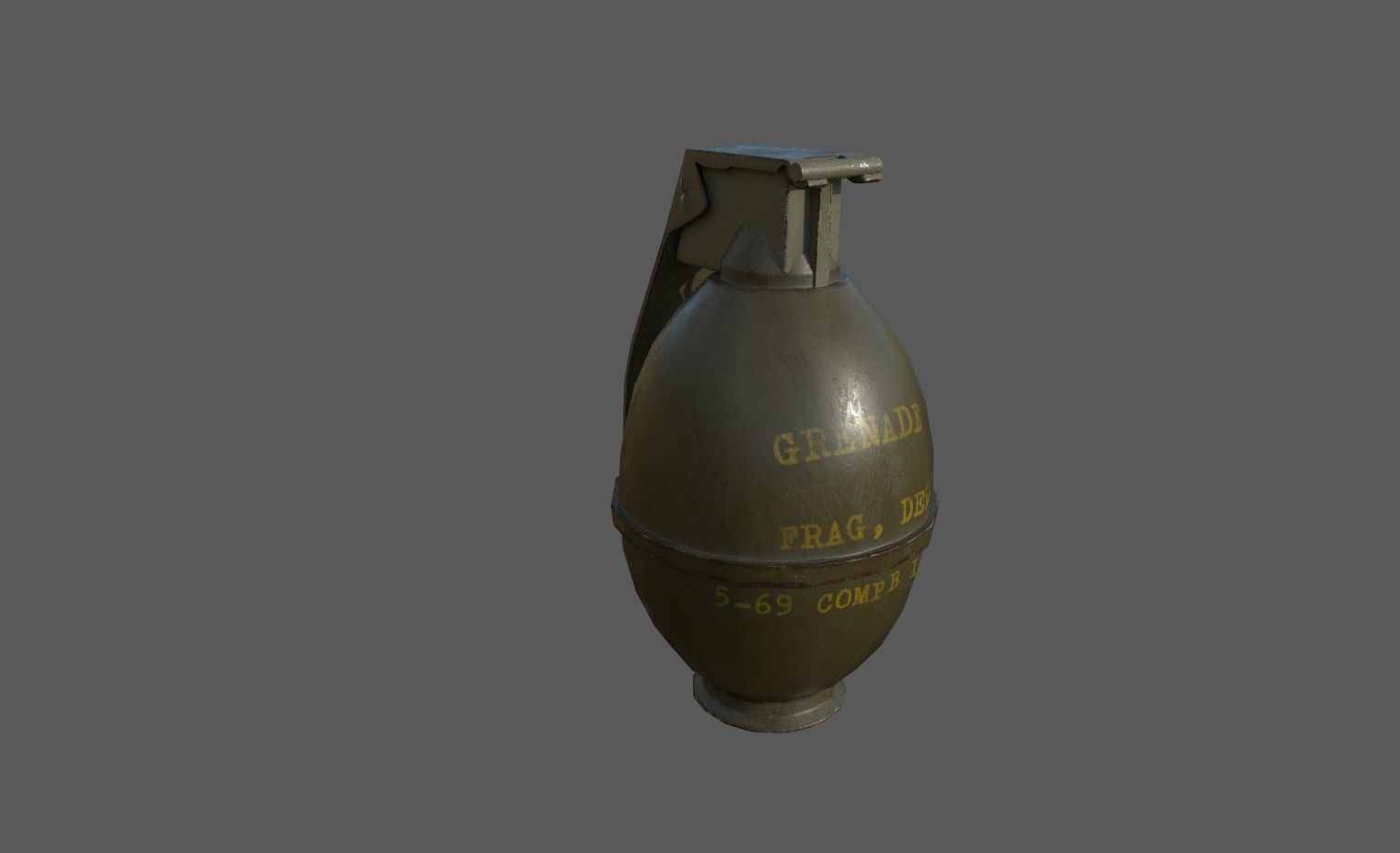 Grenade Pack Low-poly 3D model_4