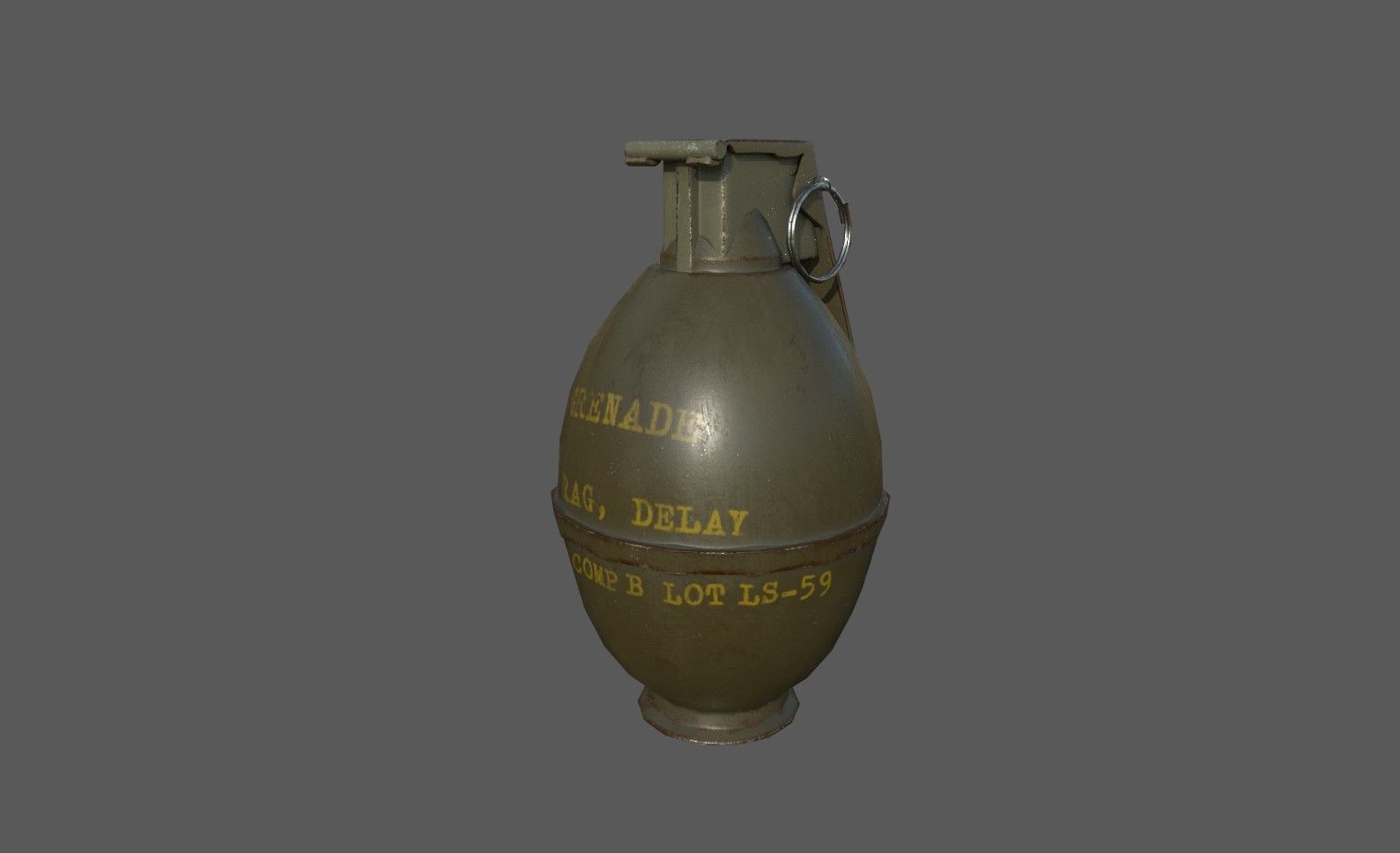Grenade Pack Low-poly 3D model_3