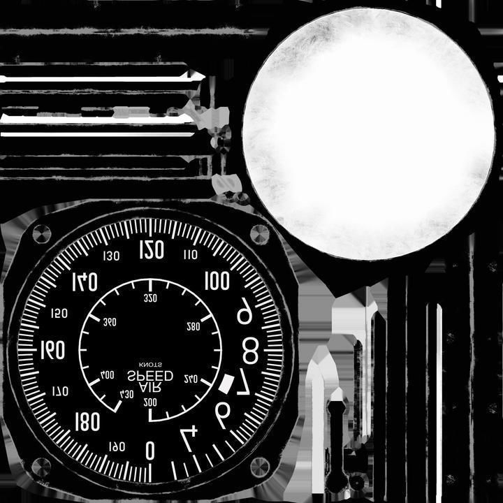 US AIR SPEED INDICATOR Low-poly 3D model_5