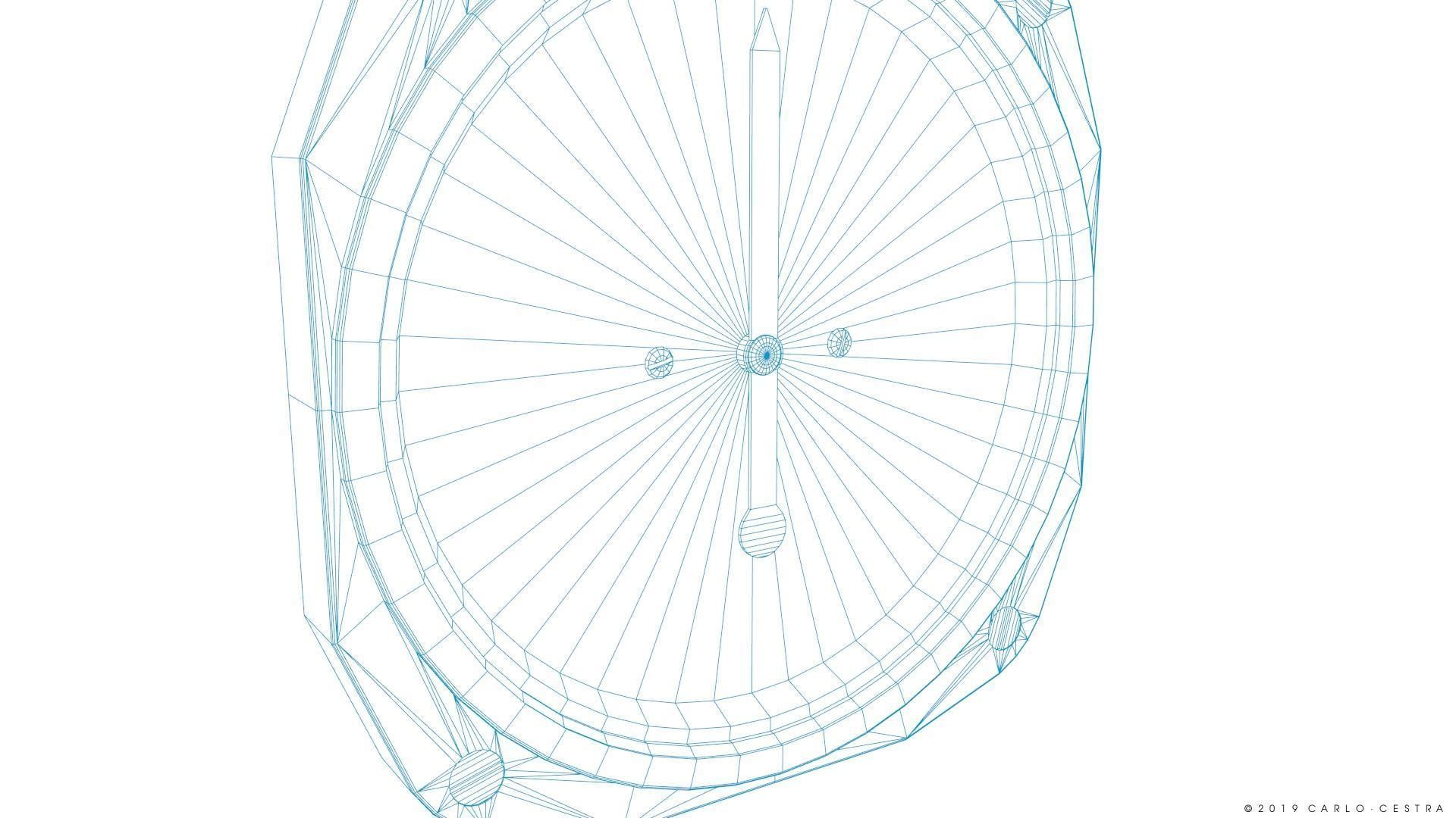 US AIR SPEED INDICATOR Low-poly 3D model_18