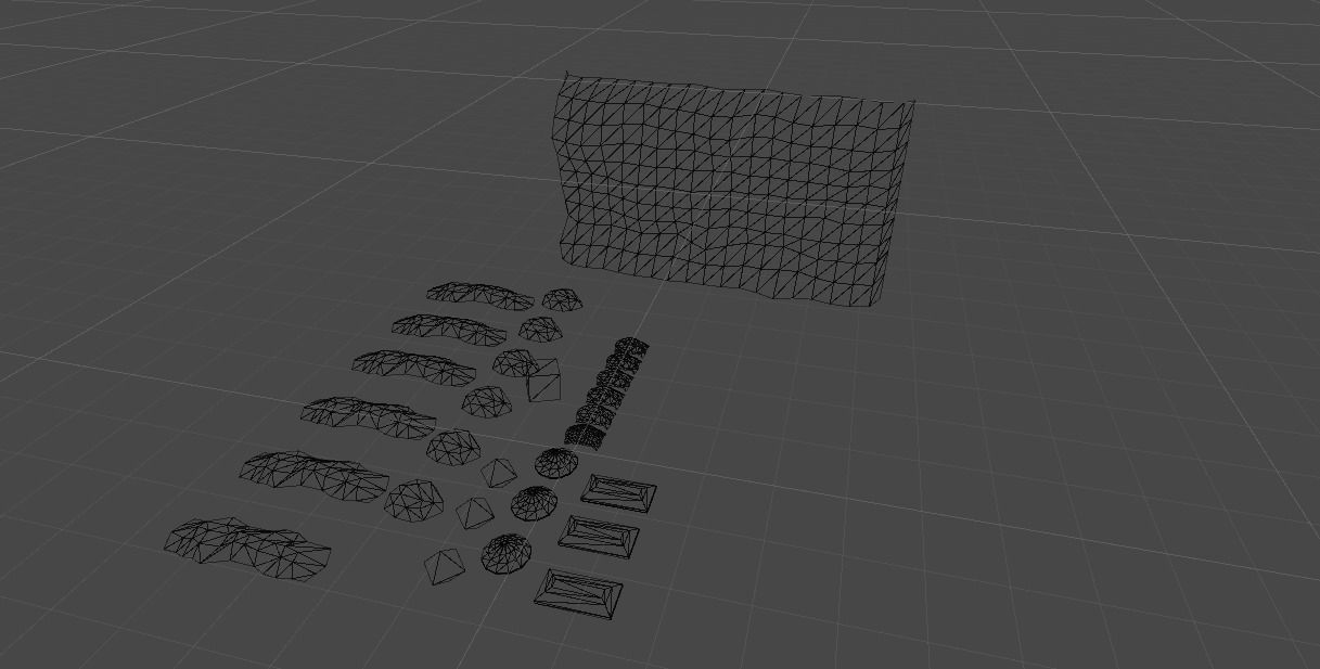 Open Cover Rocks and Gems and and GeoCliff with LOD Low-poly 3D model_6