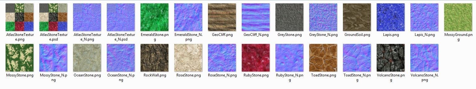 Open Cover Rocks and Gems and and GeoCliff with LOD Low-poly 3D model_2