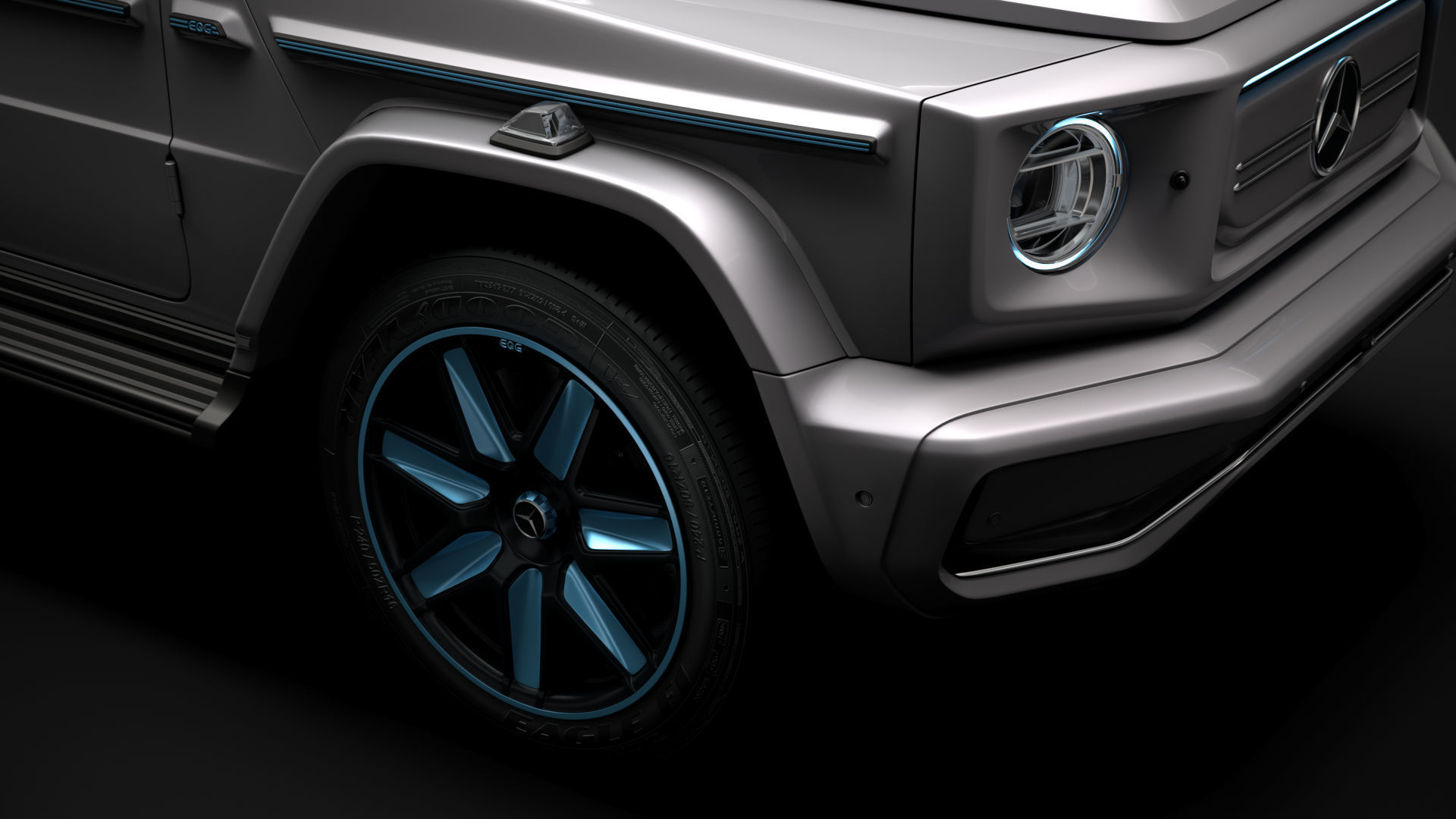 Mercedes Benz EQG 2022 3D model_11