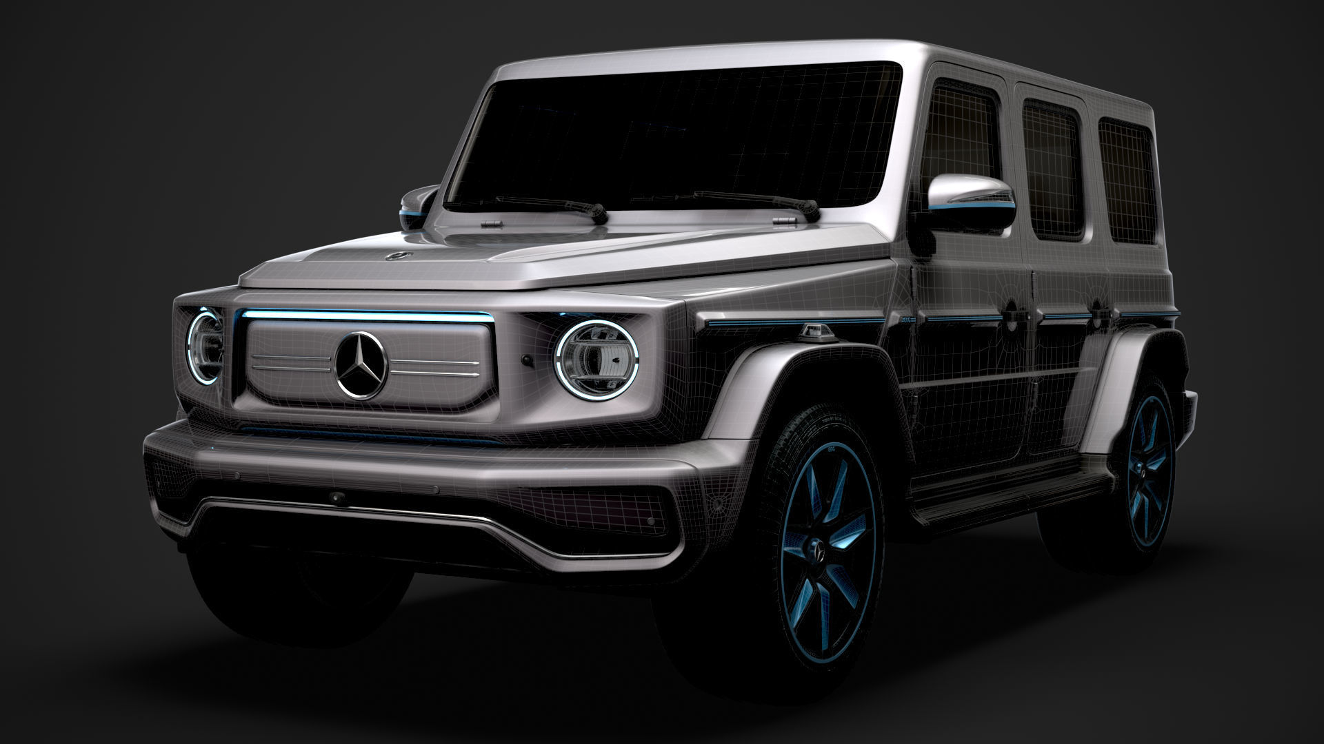 Mercedes Benz EQG 2022 3D model_36