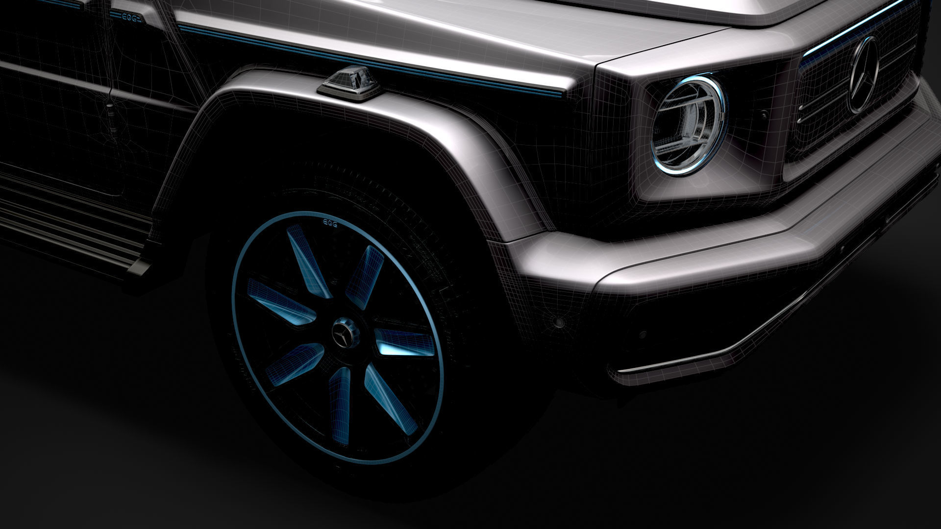 Mercedes Benz EQG 2022 3D model_39