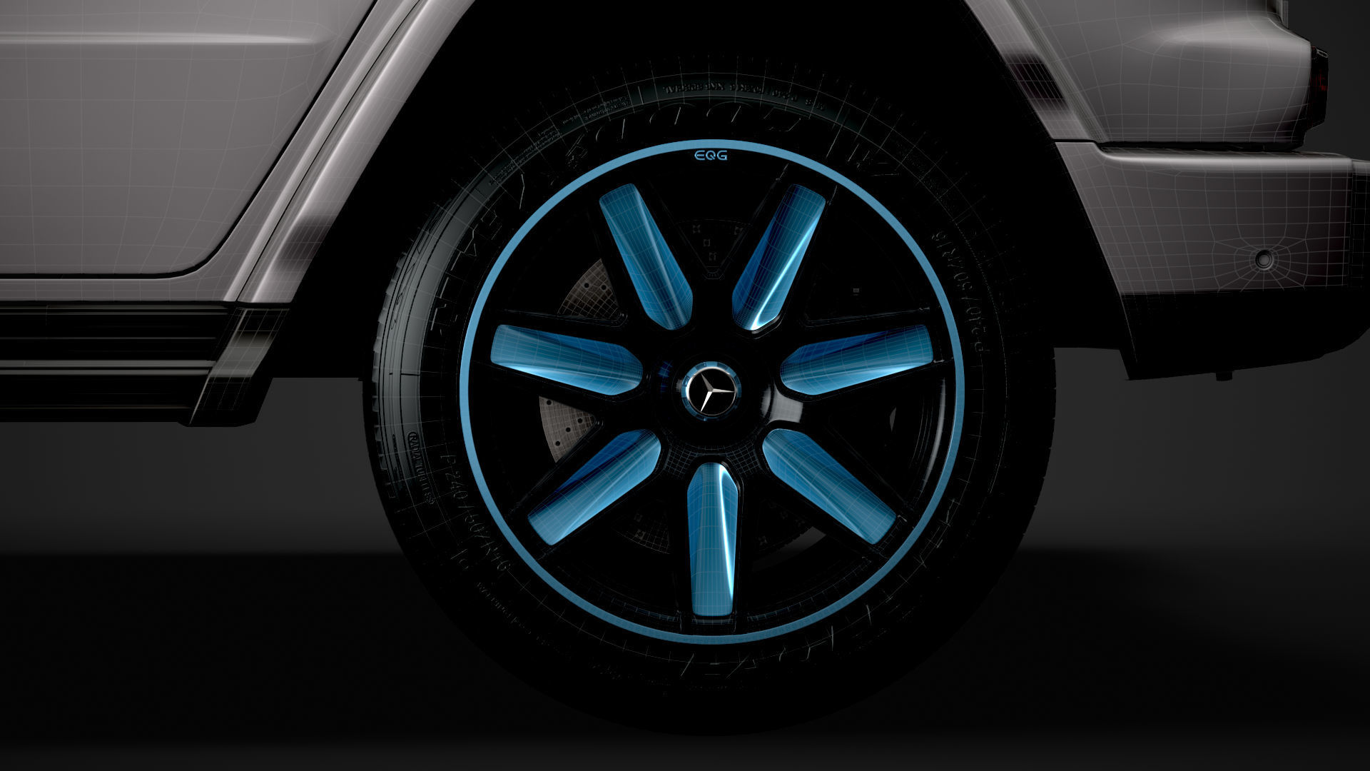 Mercedes Benz EQG 2022 3D model_35