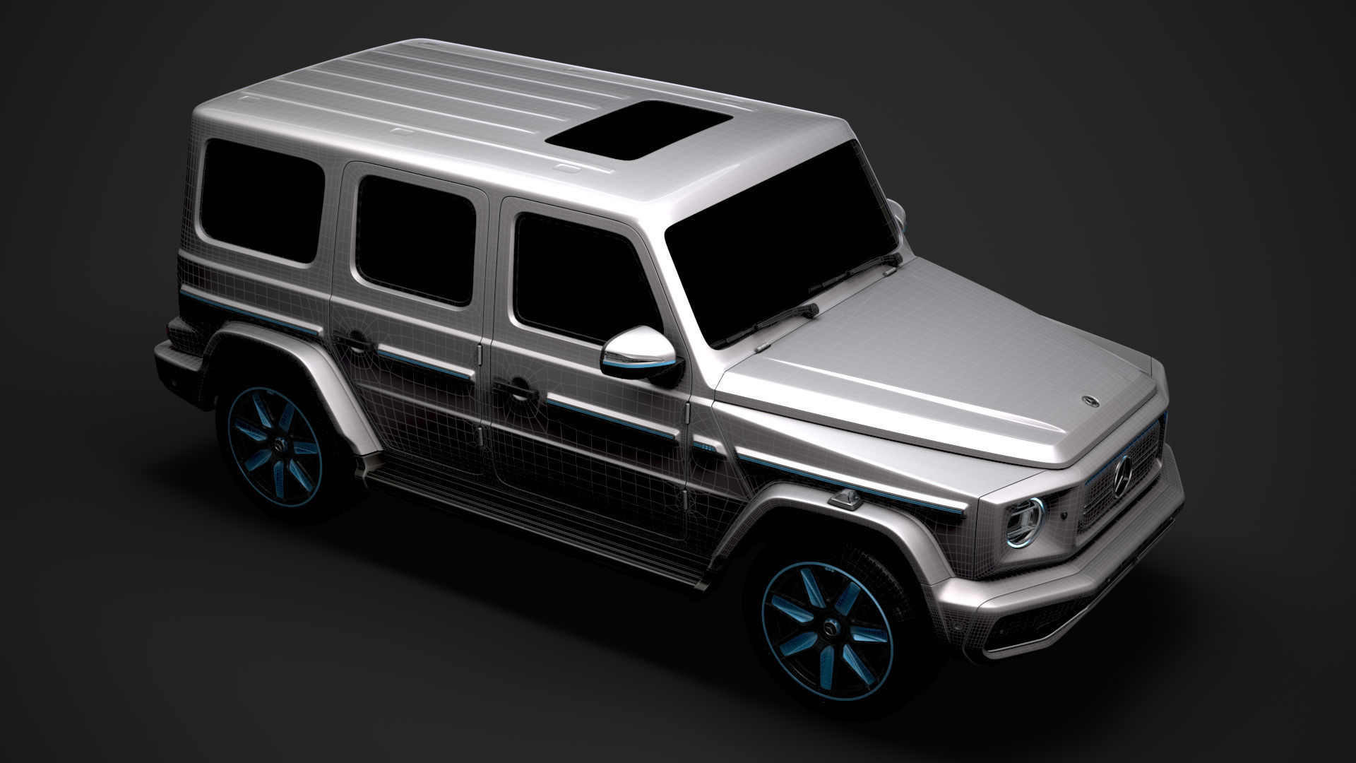 Mercedes Benz EQG 2022 3D model_40