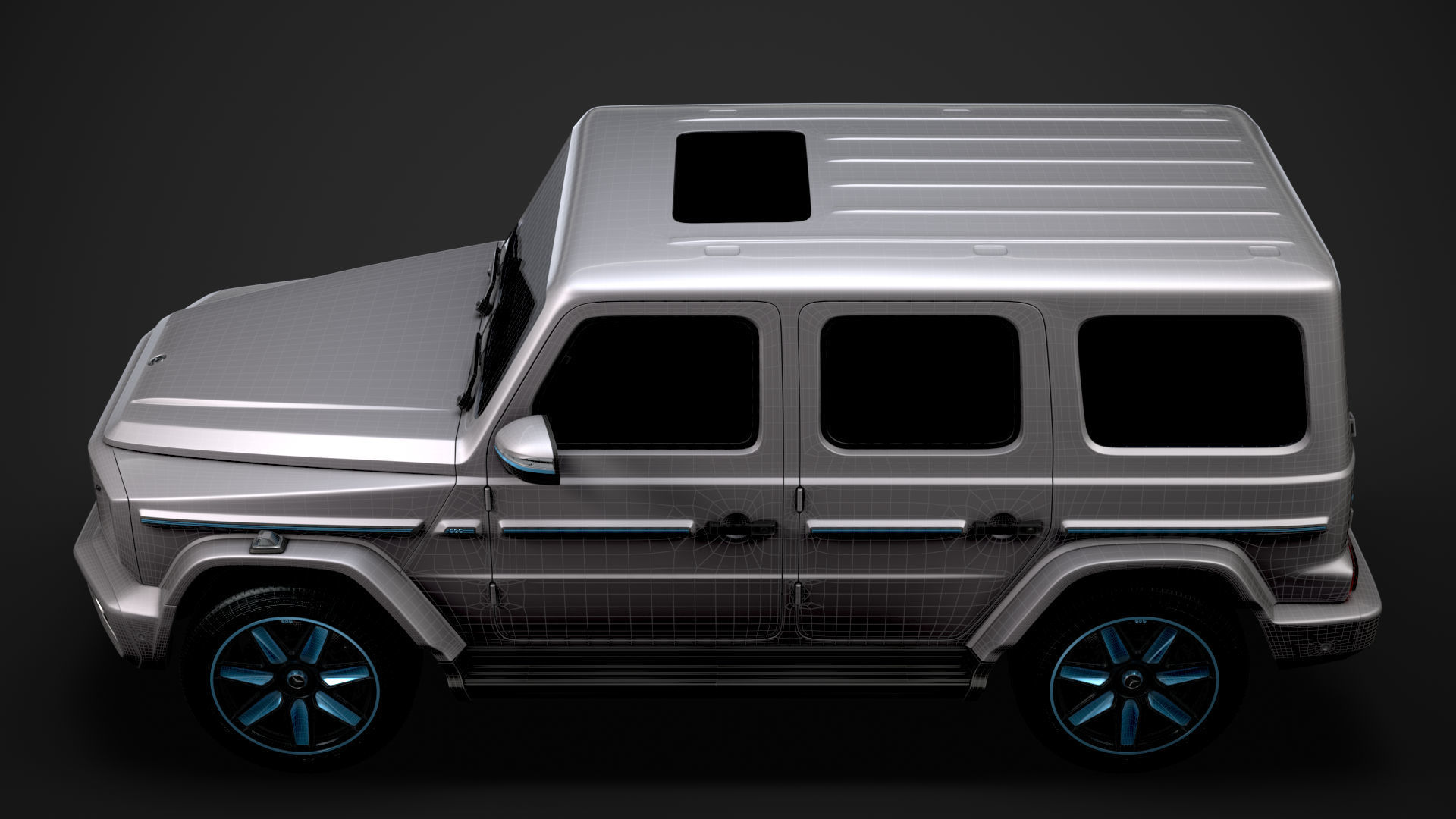 Mercedes Benz EQG 2022 3D model_32