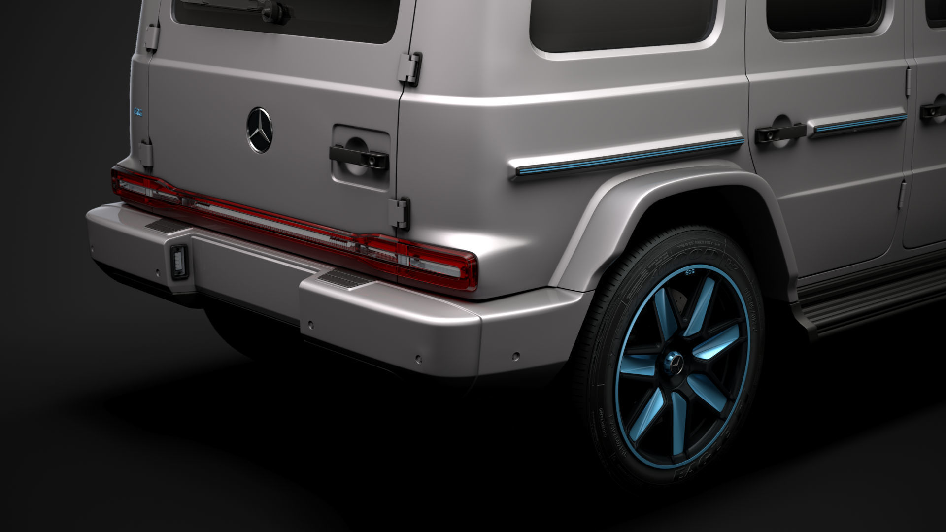 Mercedes Benz EQG 2022 3D model_10