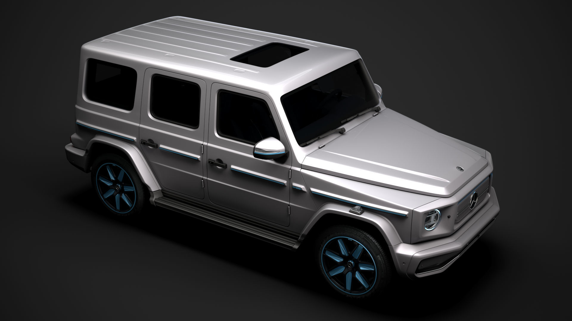 Mercedes Benz EQG 2022 3D model_12