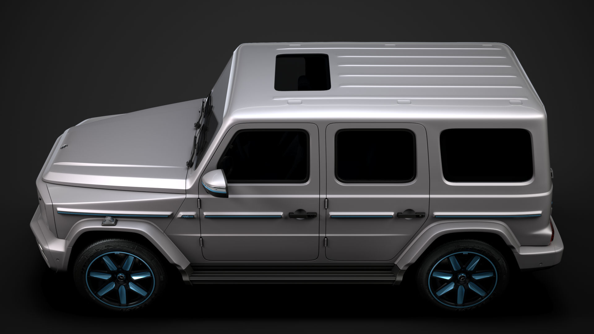 Mercedes Benz EQG 2022 3D model_6