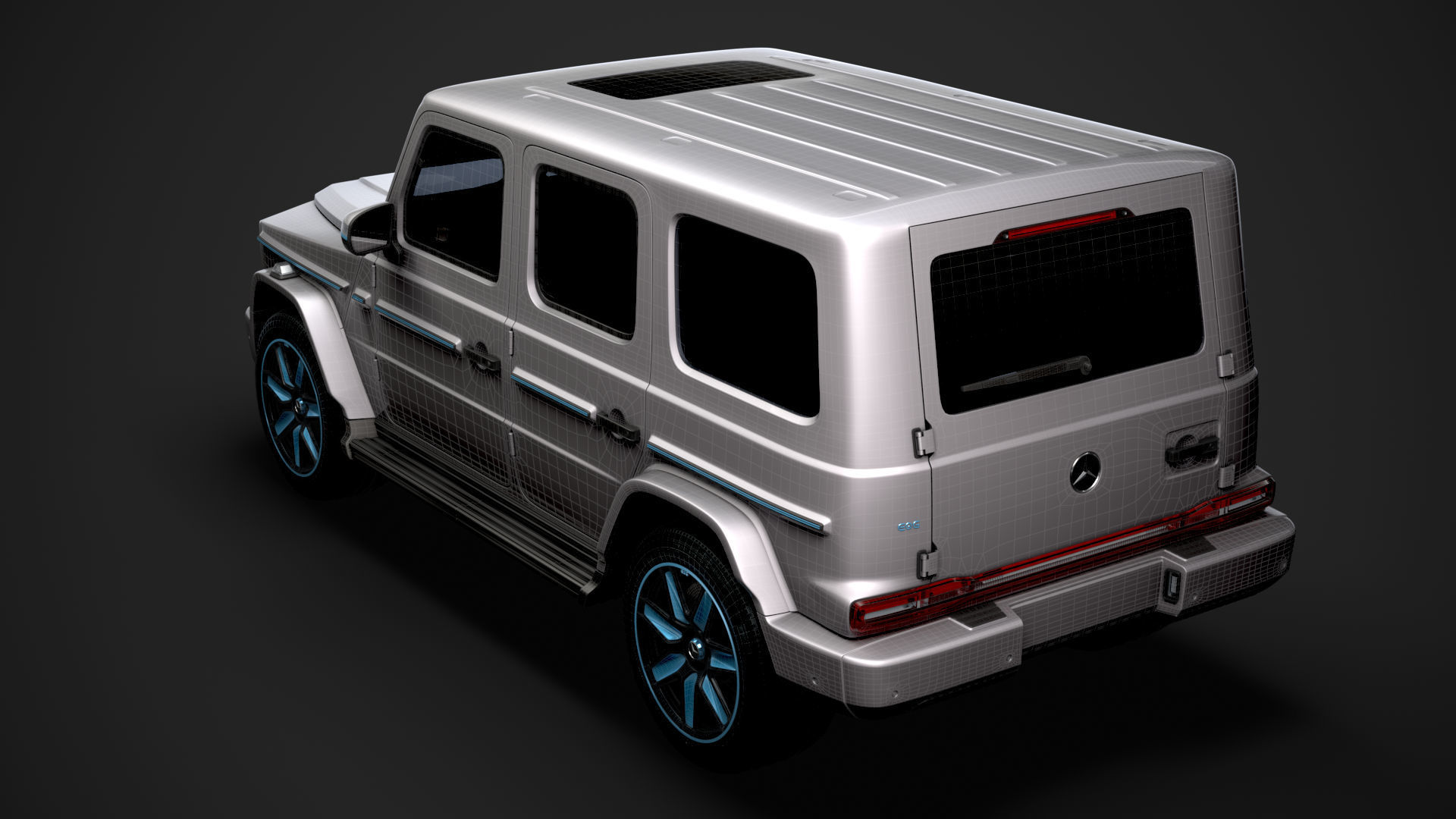 Mercedes Benz EQG 2022 3D model_31